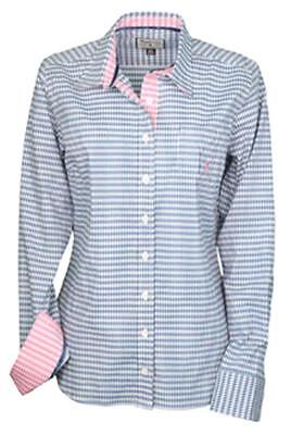 Picture of Toggi Milo Ladies Gingham Check Shirt, Candy Check or Ocean Check
