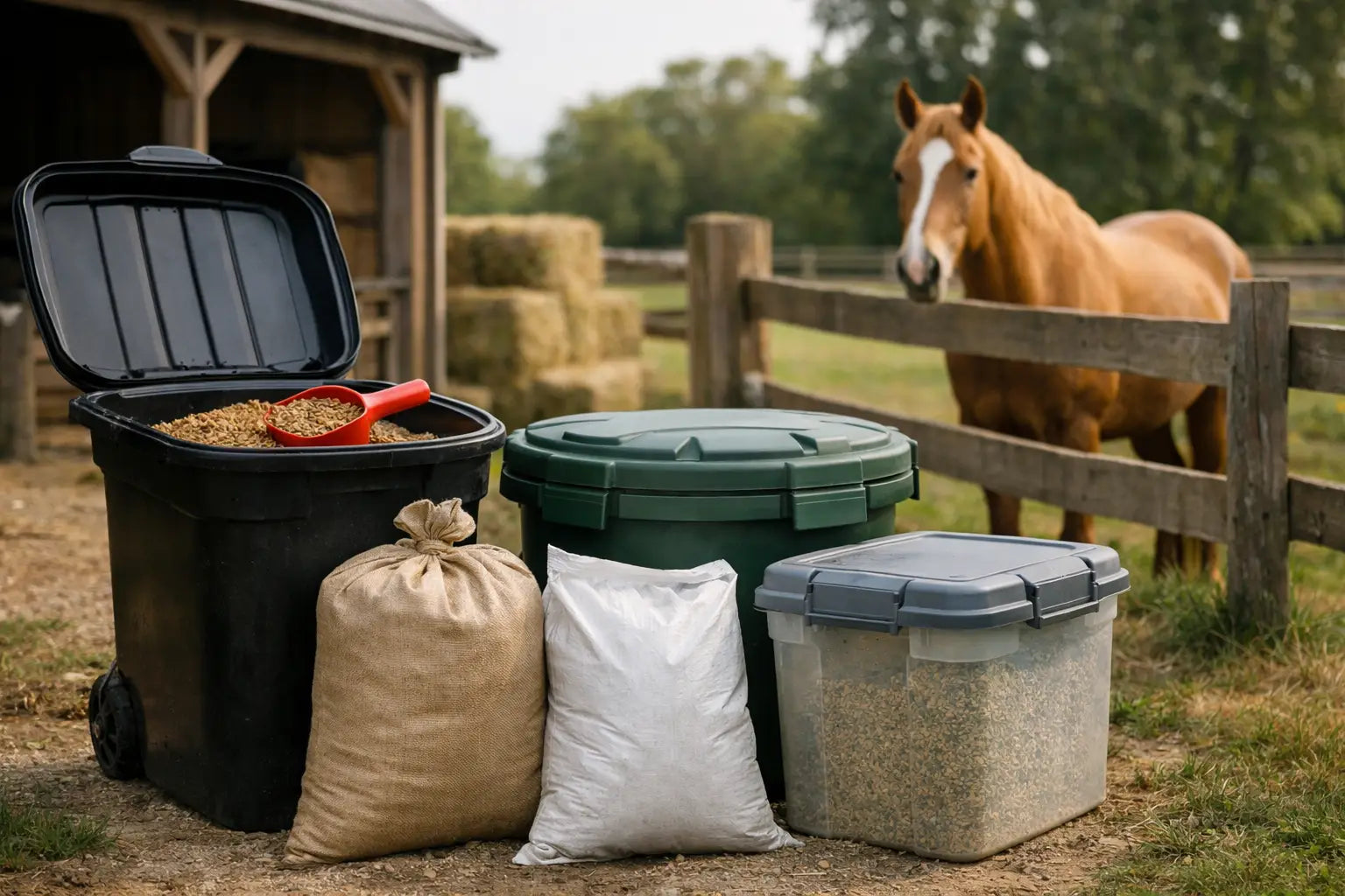 How to Store Horse Feed Safely in Your Yard