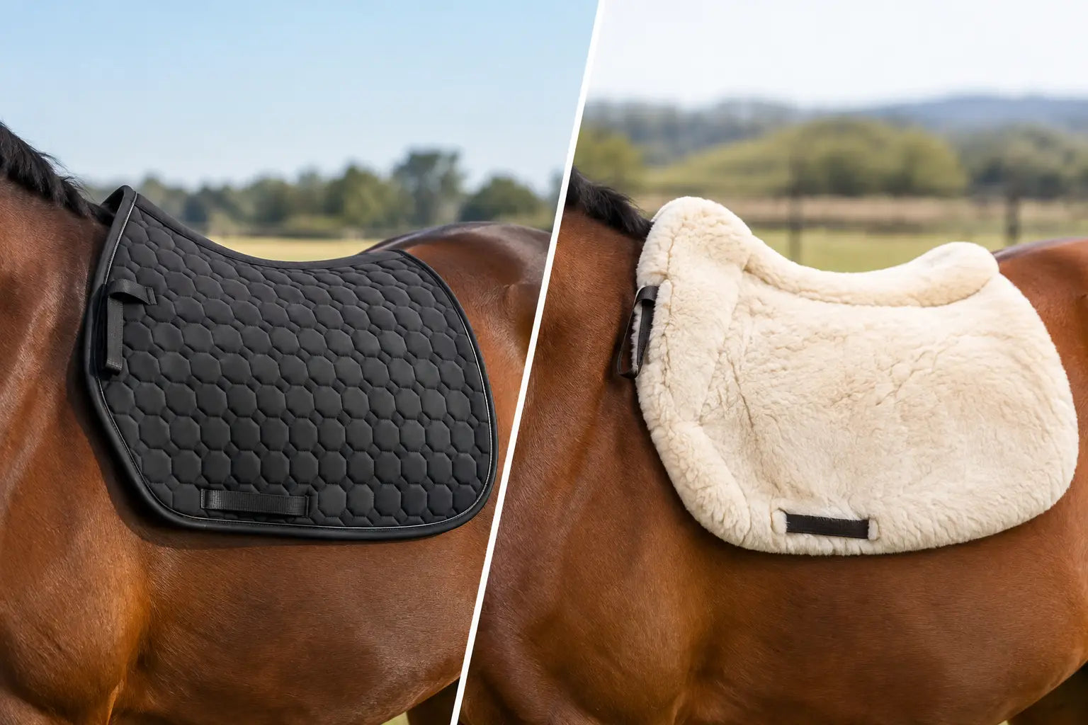 Synthetic Saddlepad vs Sheepskin for Your Horse