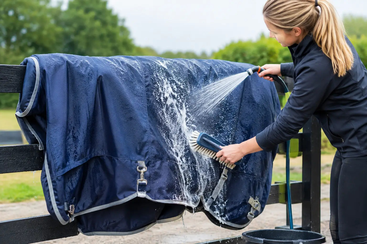 Waterproof Rug Washing That Protects Turnouts