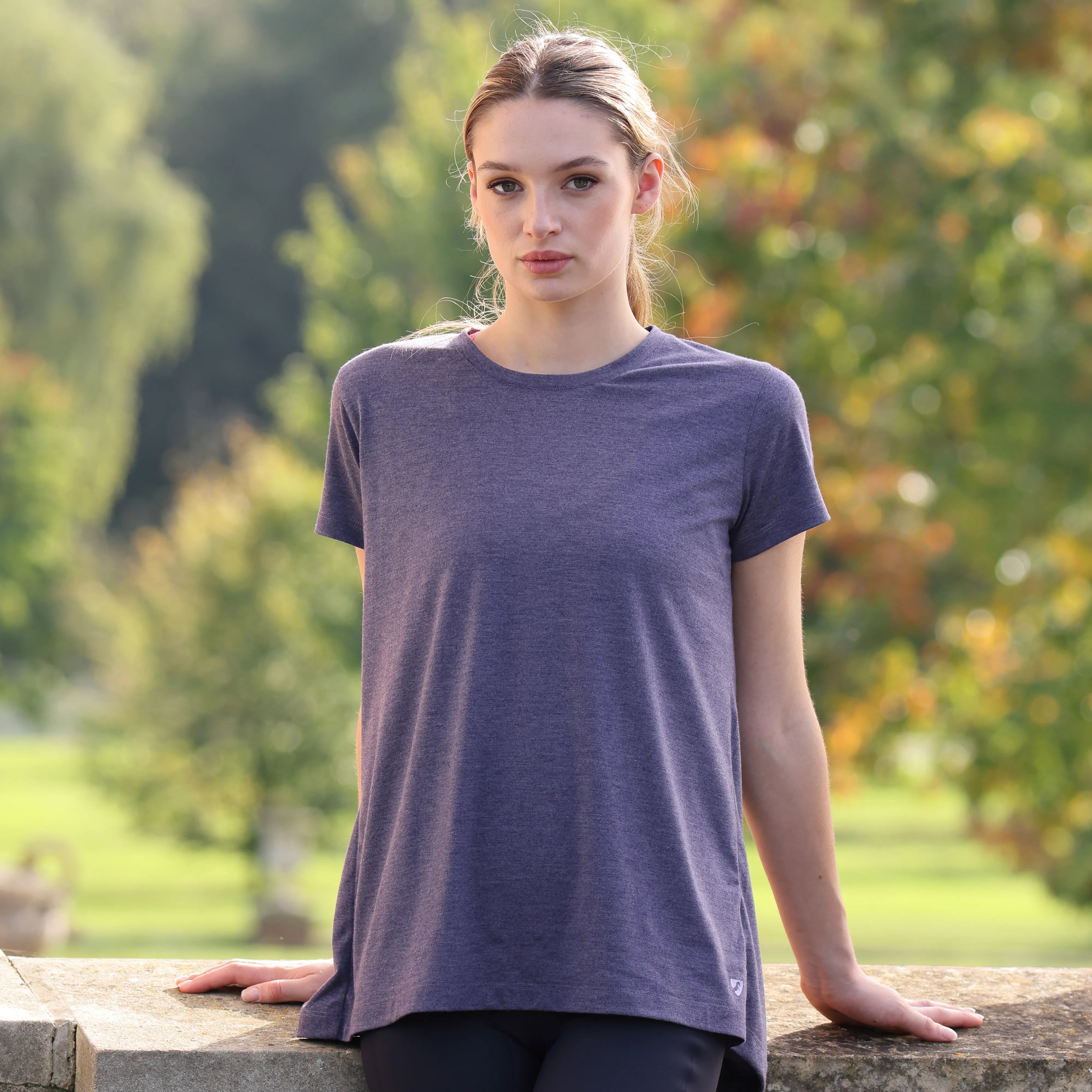 Shires Aubrion Ladies Energise Tech T-Shirt, Sizes XXS-XXXL, Navy