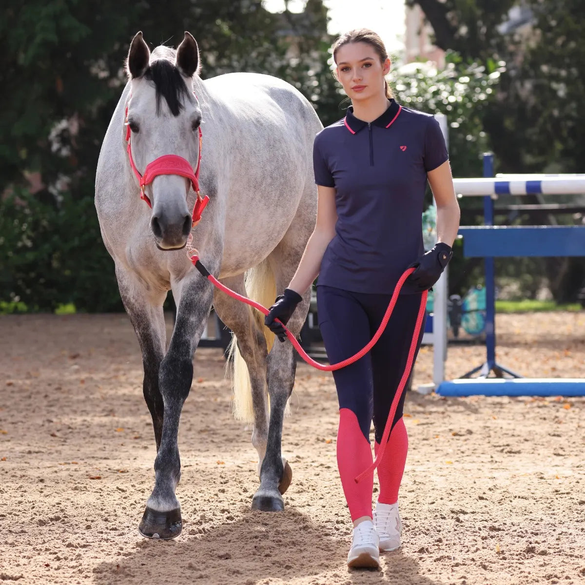 Shires Aubrion Ladies Poise Tech Polo Shirt, Womens, XXS-XXXL, 2 Colours