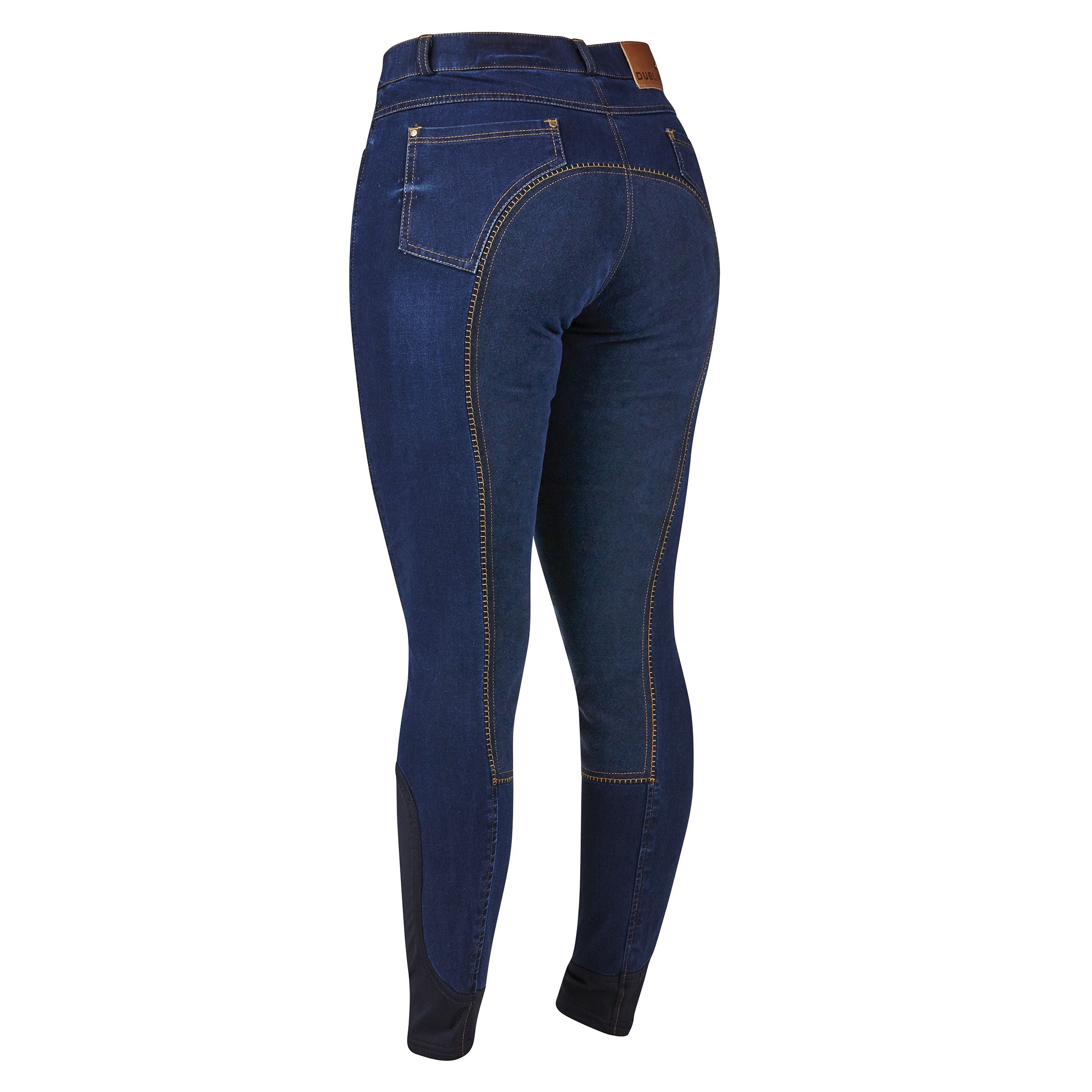 DUBLIN BREECHES SHONA FULL SUEDE SEAT DENIM, Womens, 2 Colours, 24"-38"