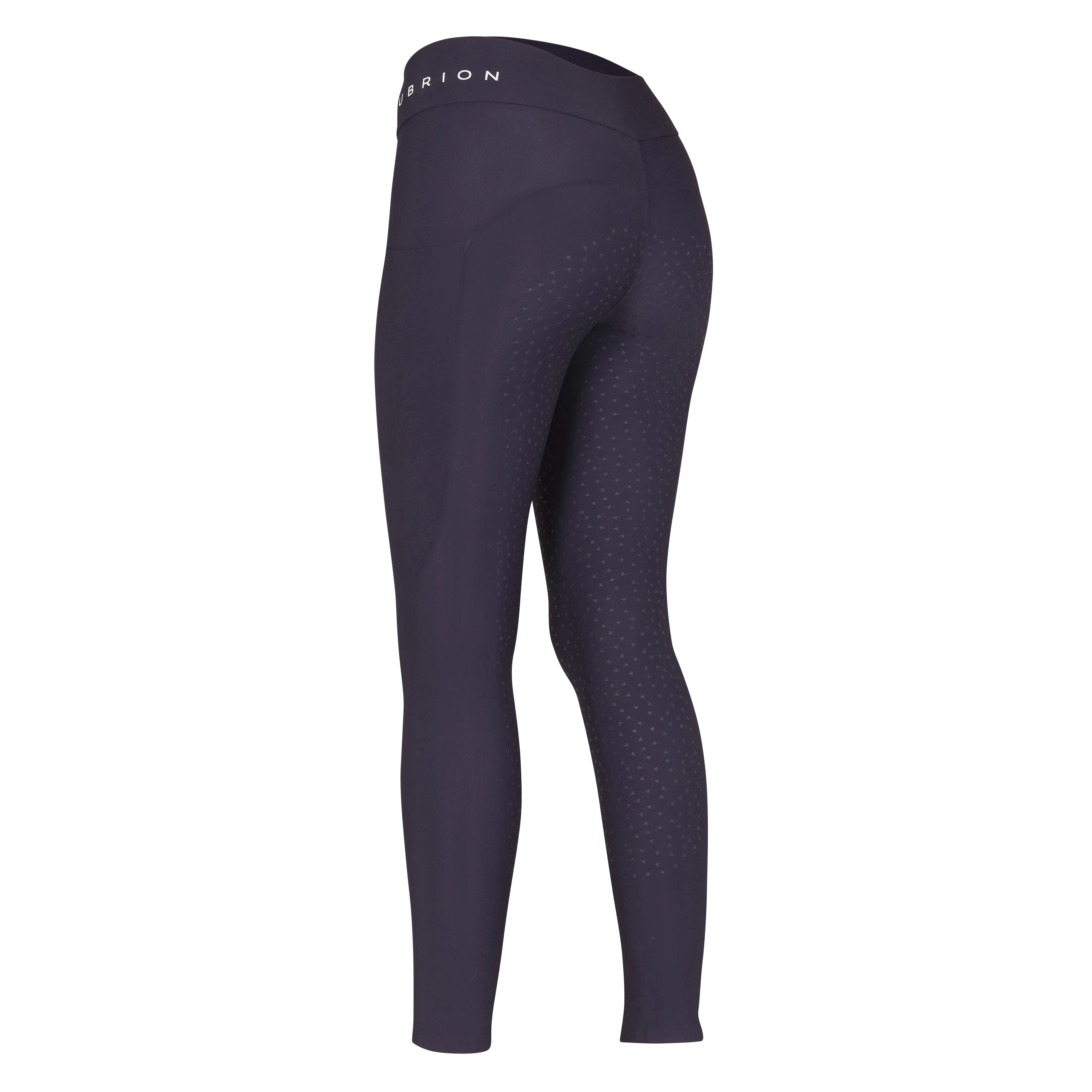 Shires Aubrion Ladies Laminated Horse Riding Tights, Womens, XXS-XXXL, Navy