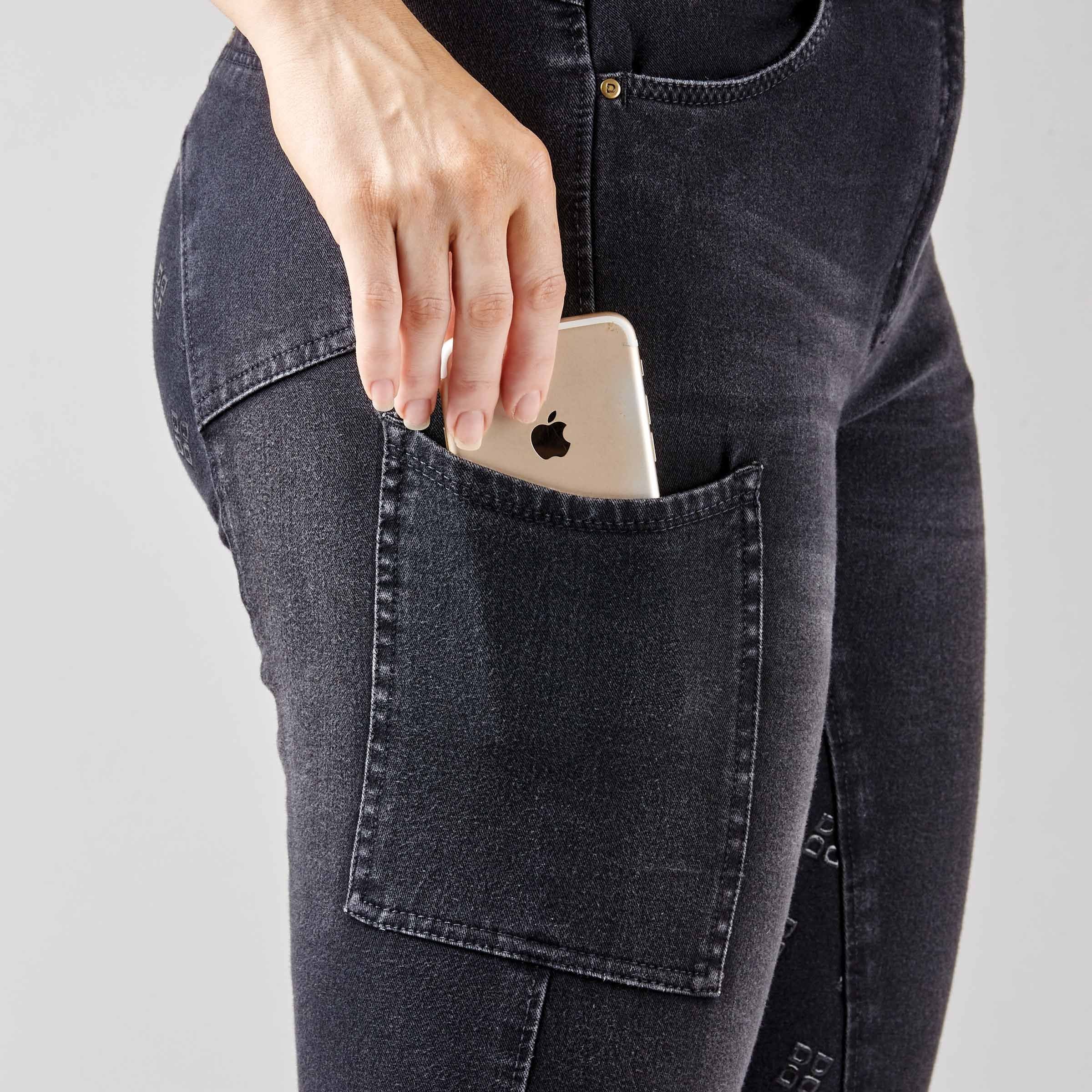 DUBLIN BREECHES SHONA FULL GRIP SILICONE PRINT DENIM, Womens, 2 Colours, 26"-38"