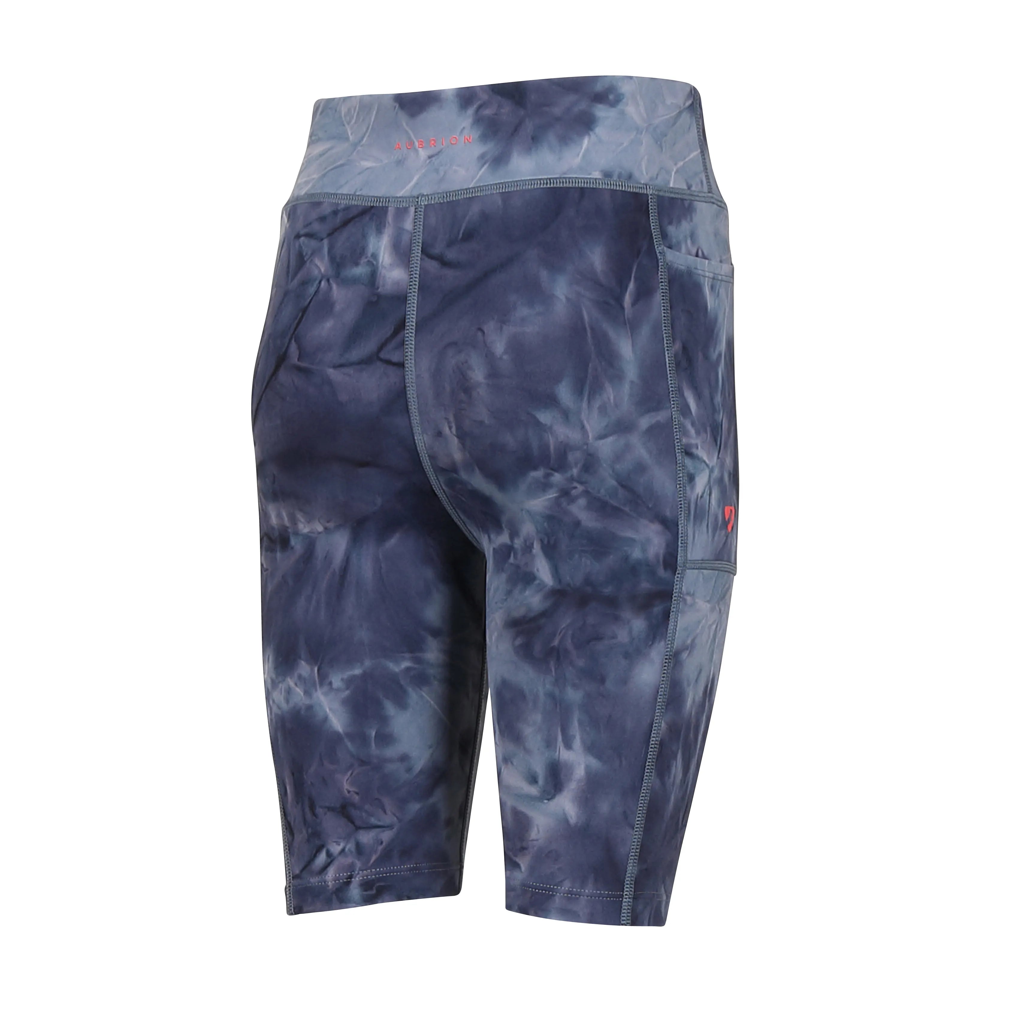 Shires Aubrion Young Rider Non-Stop Shorts , Childs, Navy Tie Dye, Age 7-14 yrs