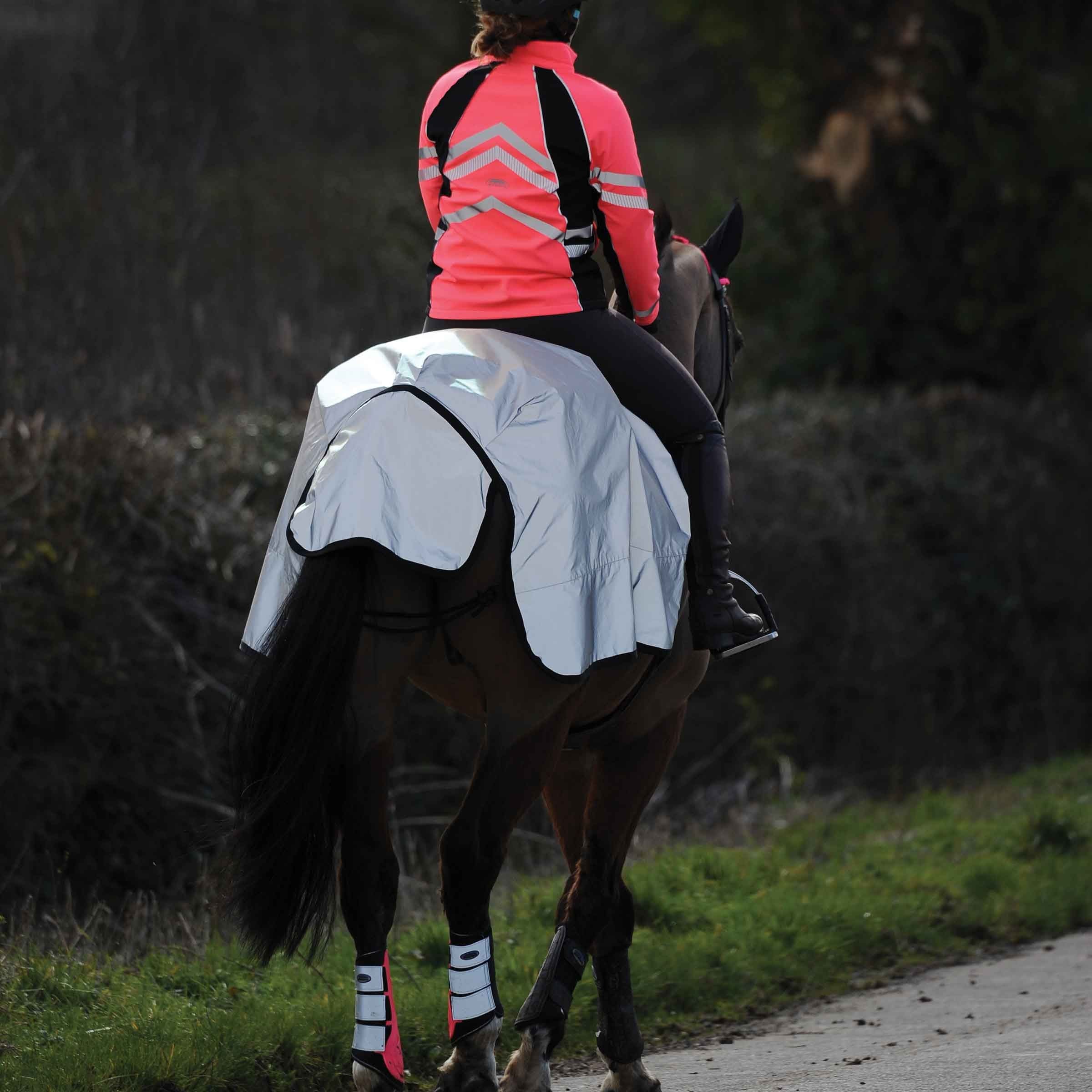Weatherbeeta Reflective Wrap Around Horse Exercise Sheet Rug
