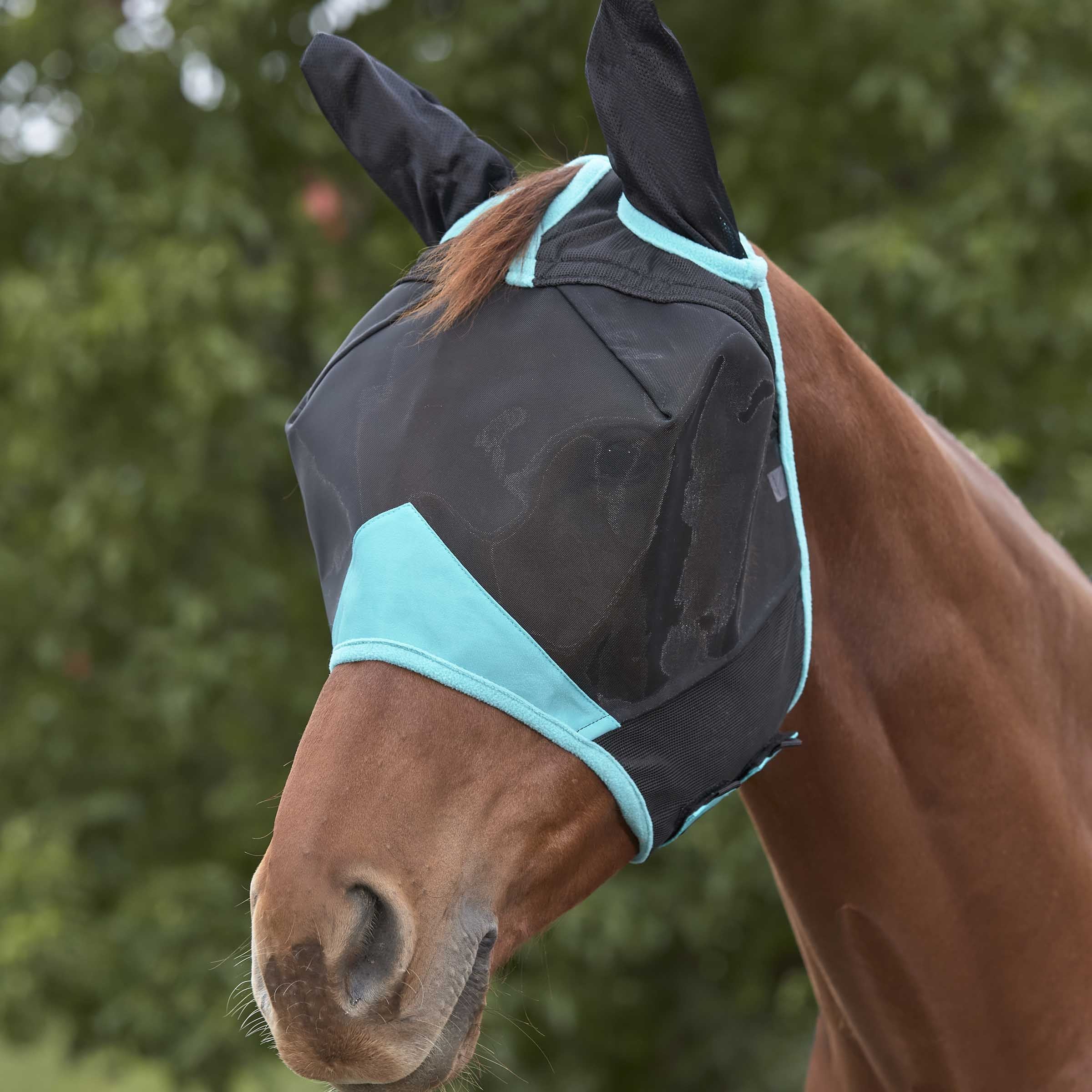 WeatherBeeta ComFiTec Deluxe Fine Mesh Fly Mask with Ears,  UV Protect