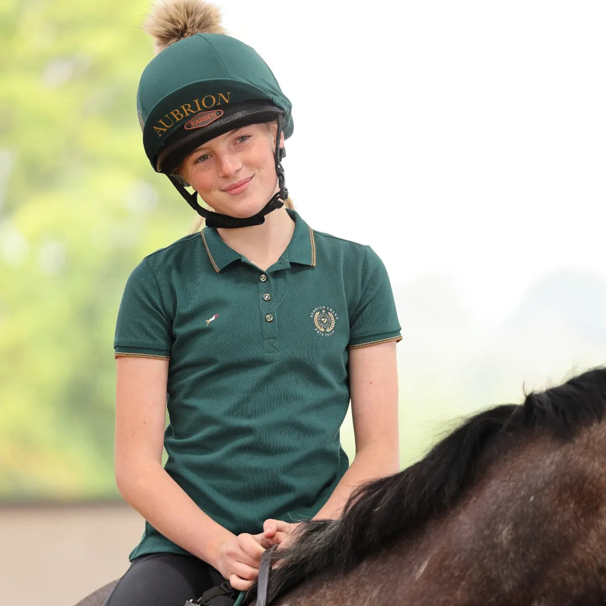 Shires Aubrion Young Riders Team Polo Shirt, Childs, 2 Colours, Ages 7-14