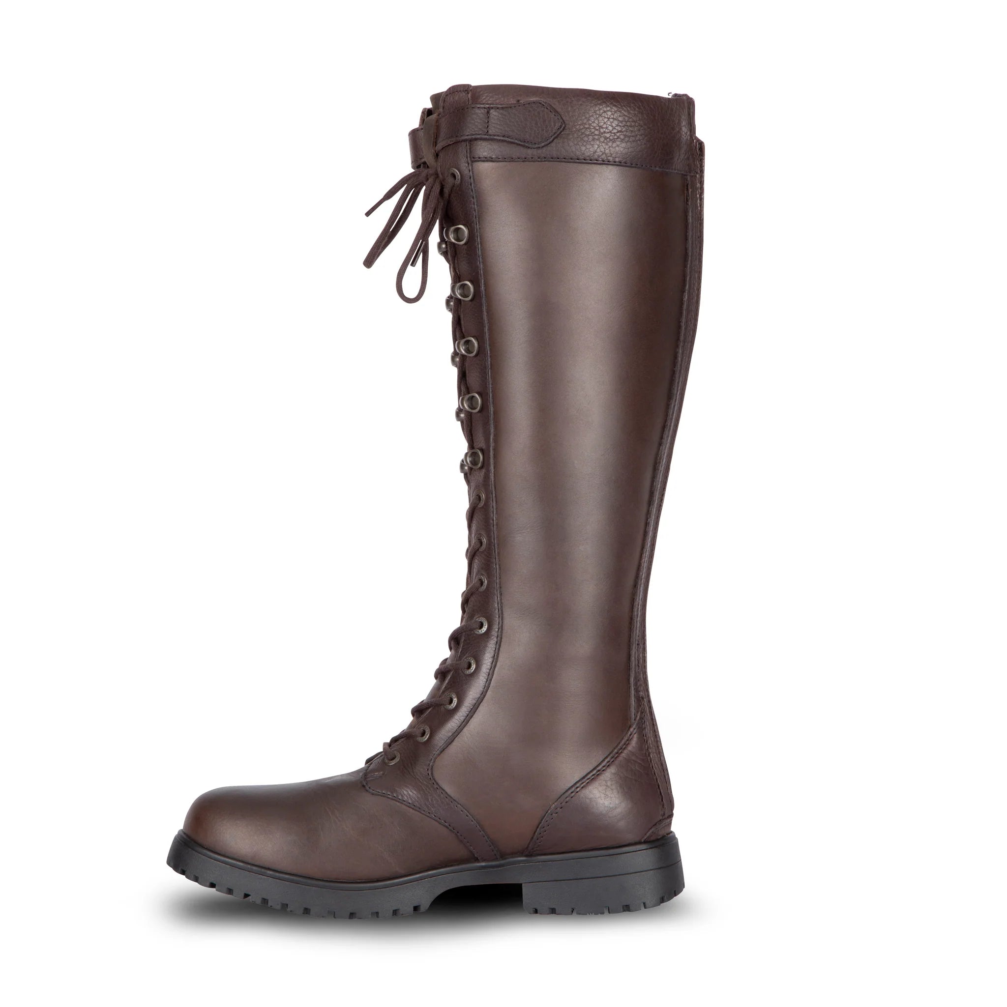 Shires Moretta Teramo Lace Country Boots, Waterproof, Zip Fastening, Brown