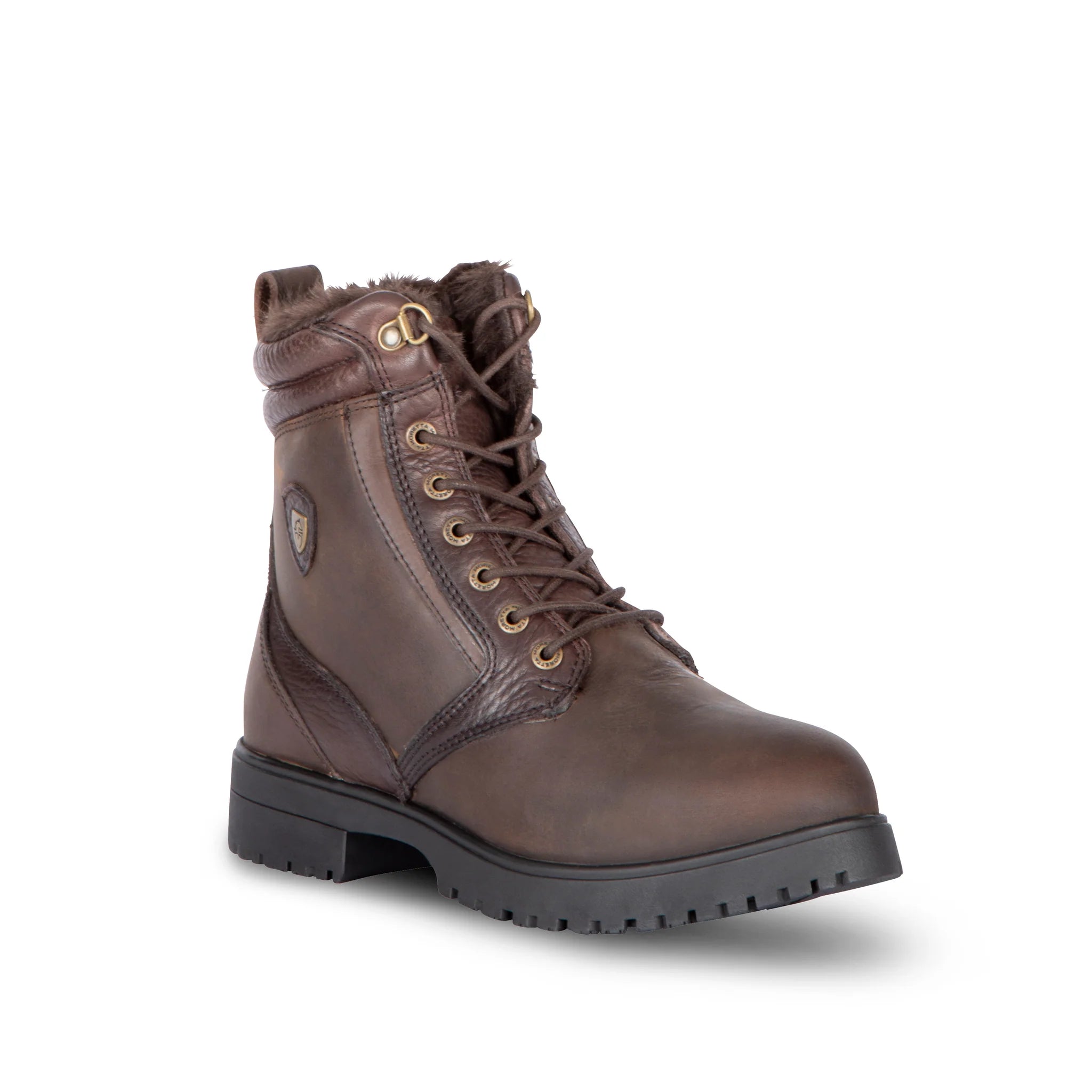 Shires Moretta Varese Lace Country Boots, Waterproof, Yard Boots, Brown