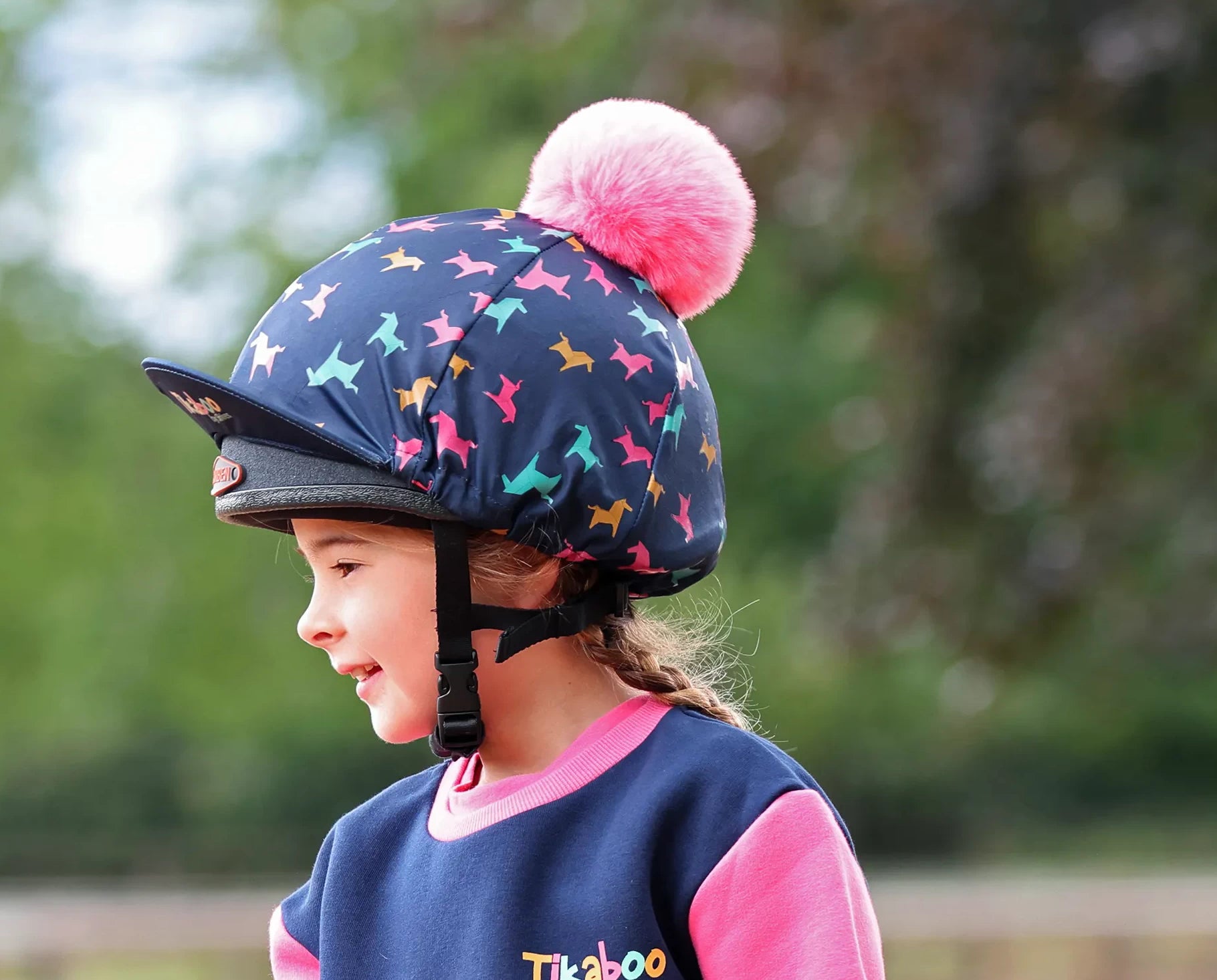 Shires Tikaboo Skull Hat Silk Cover,  2 Colours, One size.