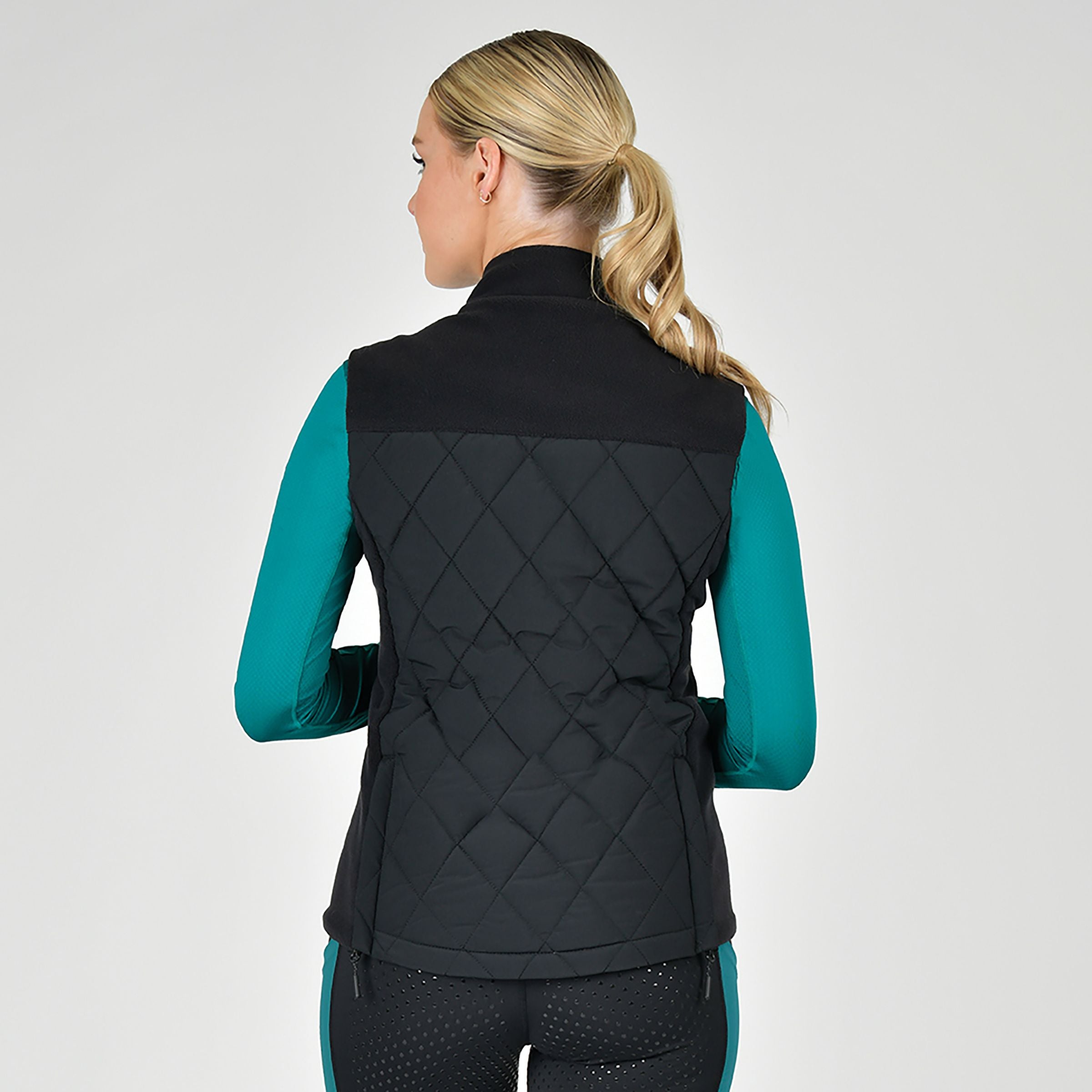 Dublin Quinn Quilted Ladies Gilet Body Warmer, Black, Womens, XXS-XL.