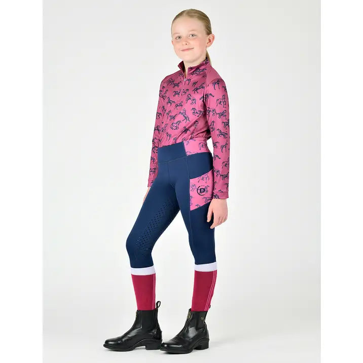 Dublin Everyday Girls Horse Riding Tights, Childs, 4 Colours