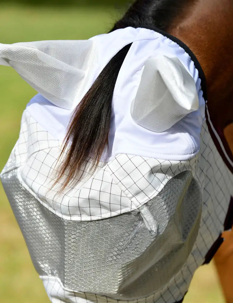 WEATHERBEETA Hybrid Seasons Fly Mask, Horse/Pony, UV Block, Ears & Nose Cover