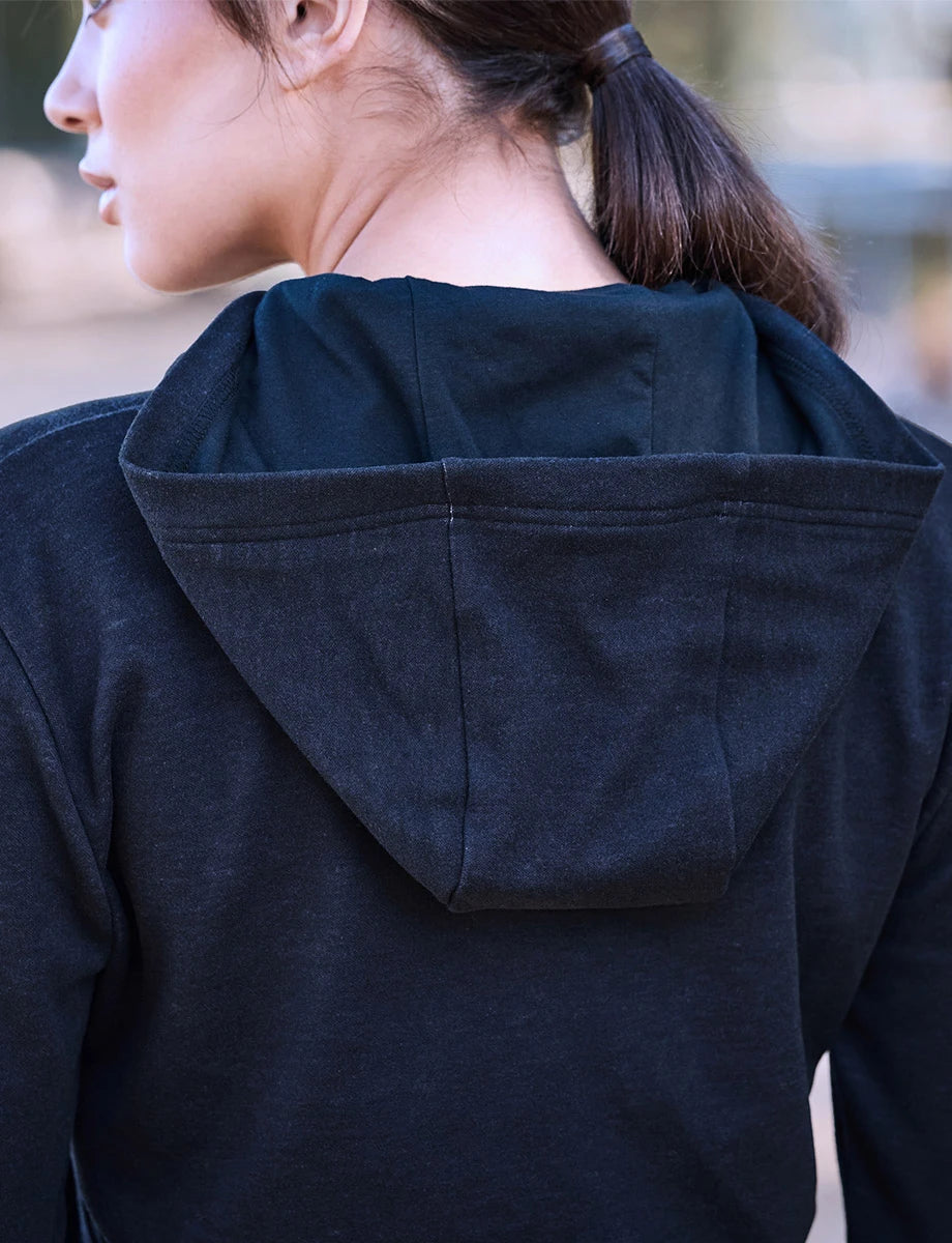 Weatherbeeta Ladies London Layer Long Sleeve Top With Hood