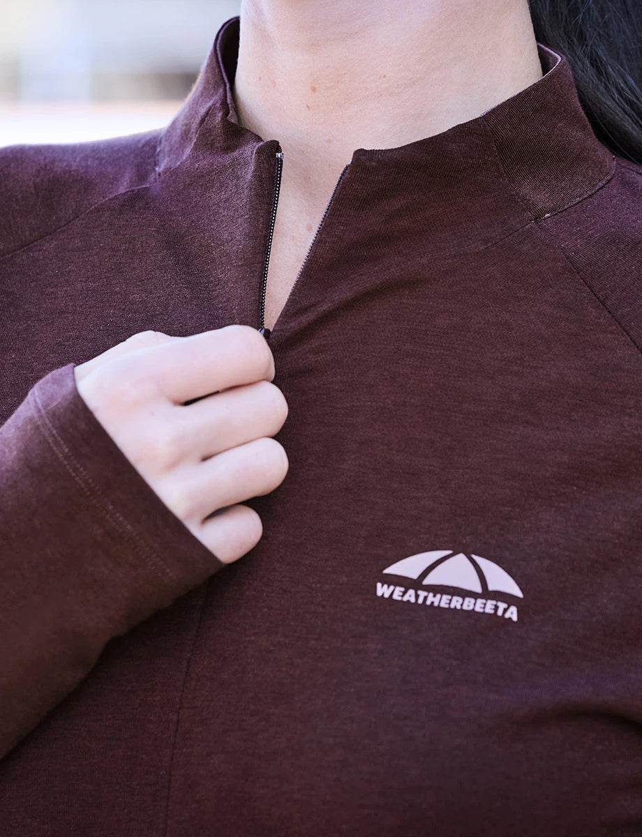 Weatherbeeta Ladies Bamboo Long Sleeve Performance Base Layer, 3 Colours.