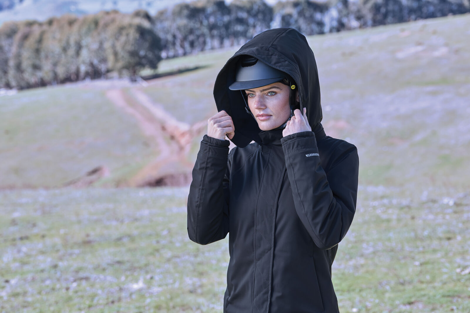 WEATHERBEETA PROTECT LADIES JACKET WITH HIGH NECK, DETACH HOOD, WATERPROOF