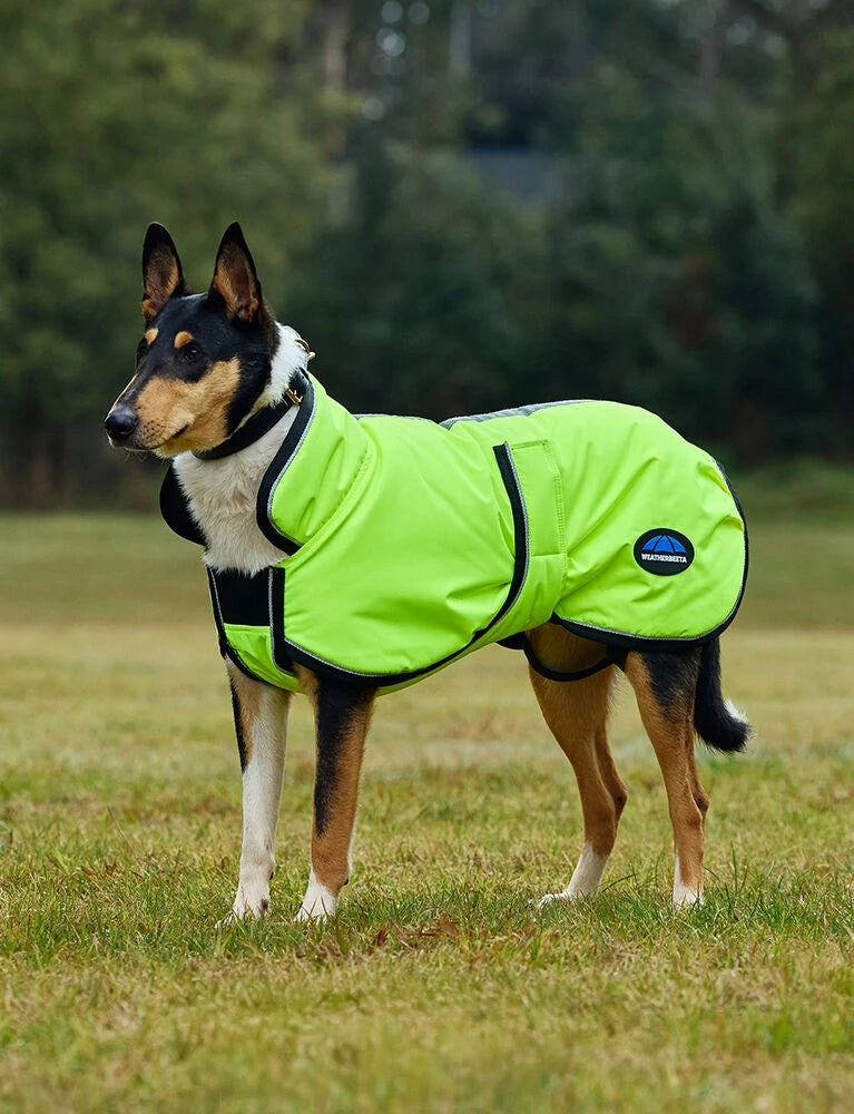 Weatherbeeta Comfitec Reflective 300D Deluxe Showerproof Dog Coat,  11 Sizes.