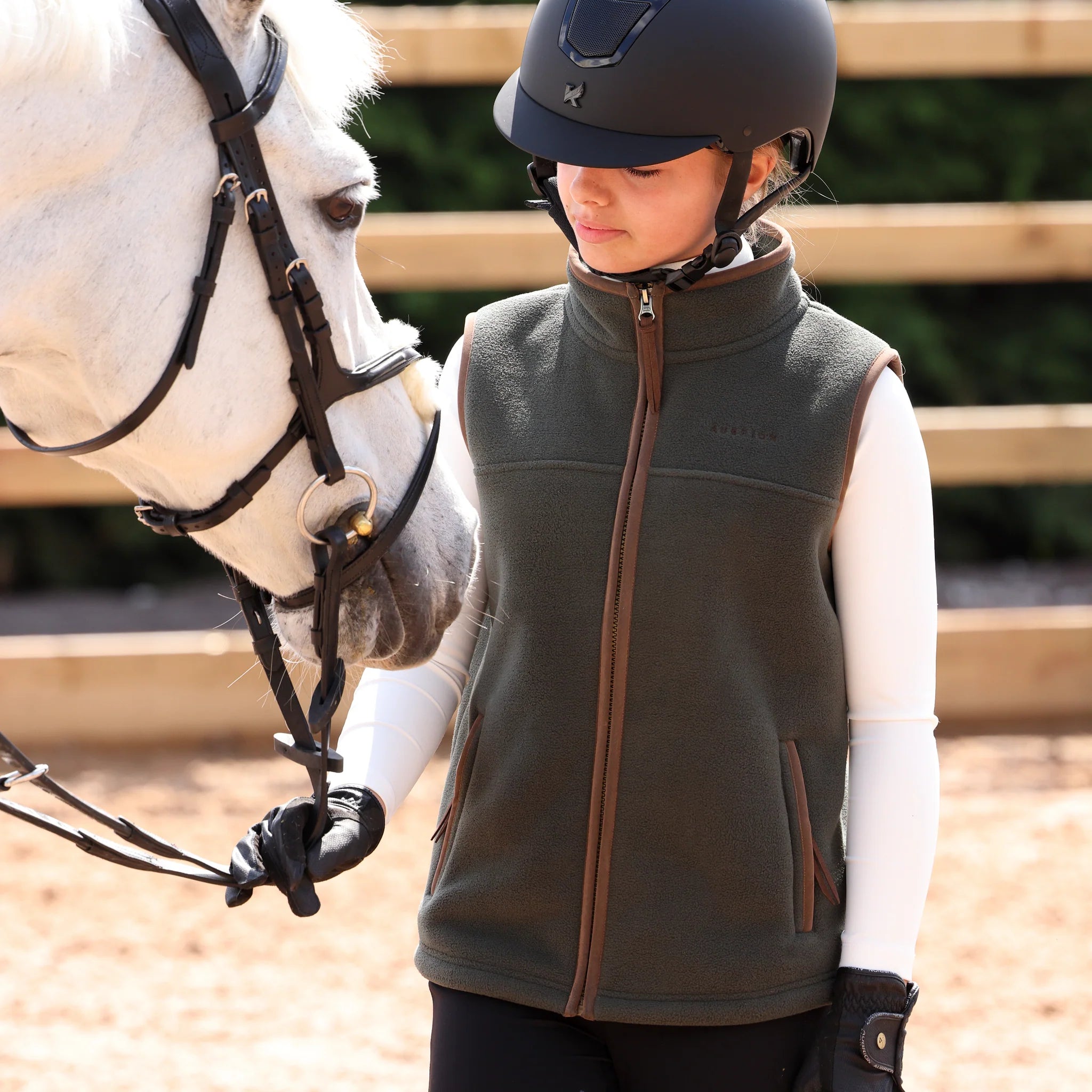 Shires Aubrion Core Fleece Gilet - Young Rider, 4 Colours, Age 7-14