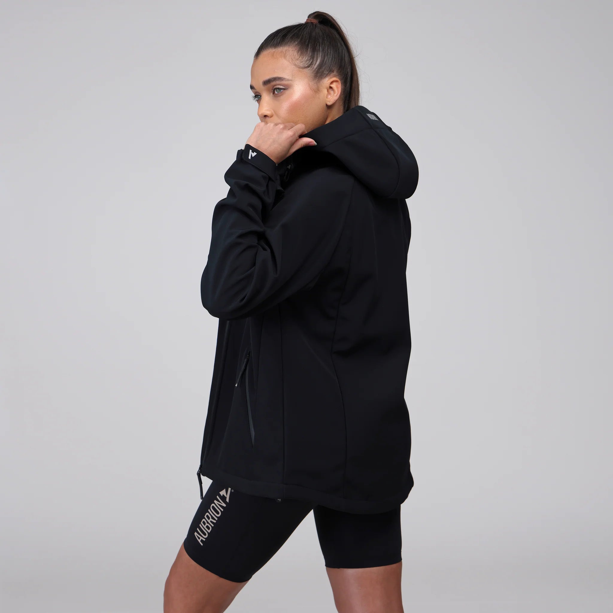 Shires Aubrion React Unisex Coat/Jacket , Windproof, Hood, Fleece Inner,