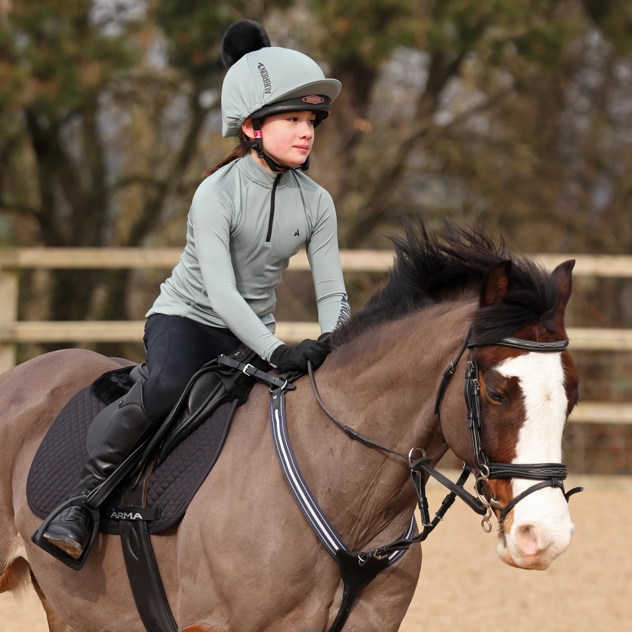 Shires Aubrion React Winter Base Layer - Young Rider  , Ages 7-14,