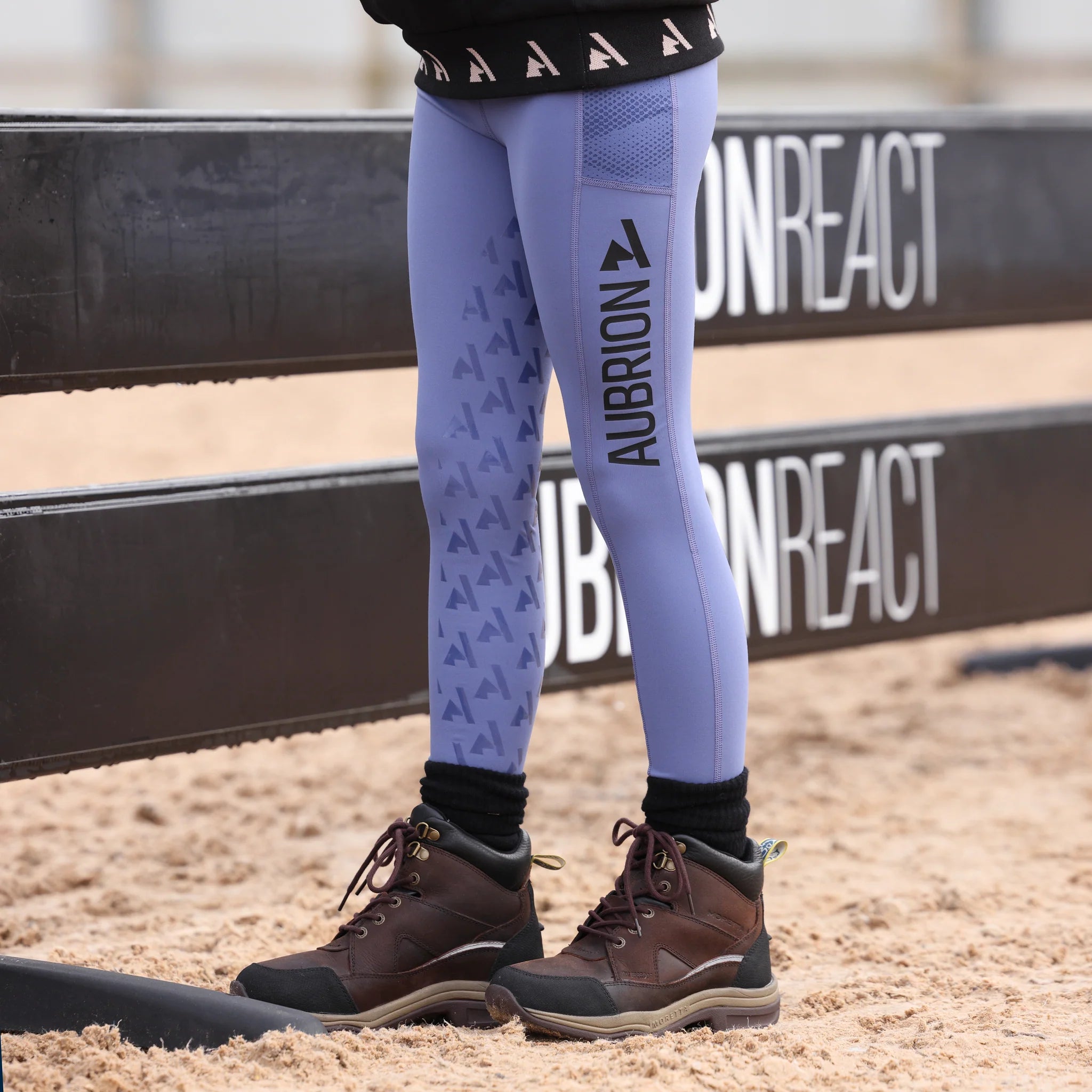 Aubrion React Non-Stop Riding Tights - Young Rider , Ages 7-14,