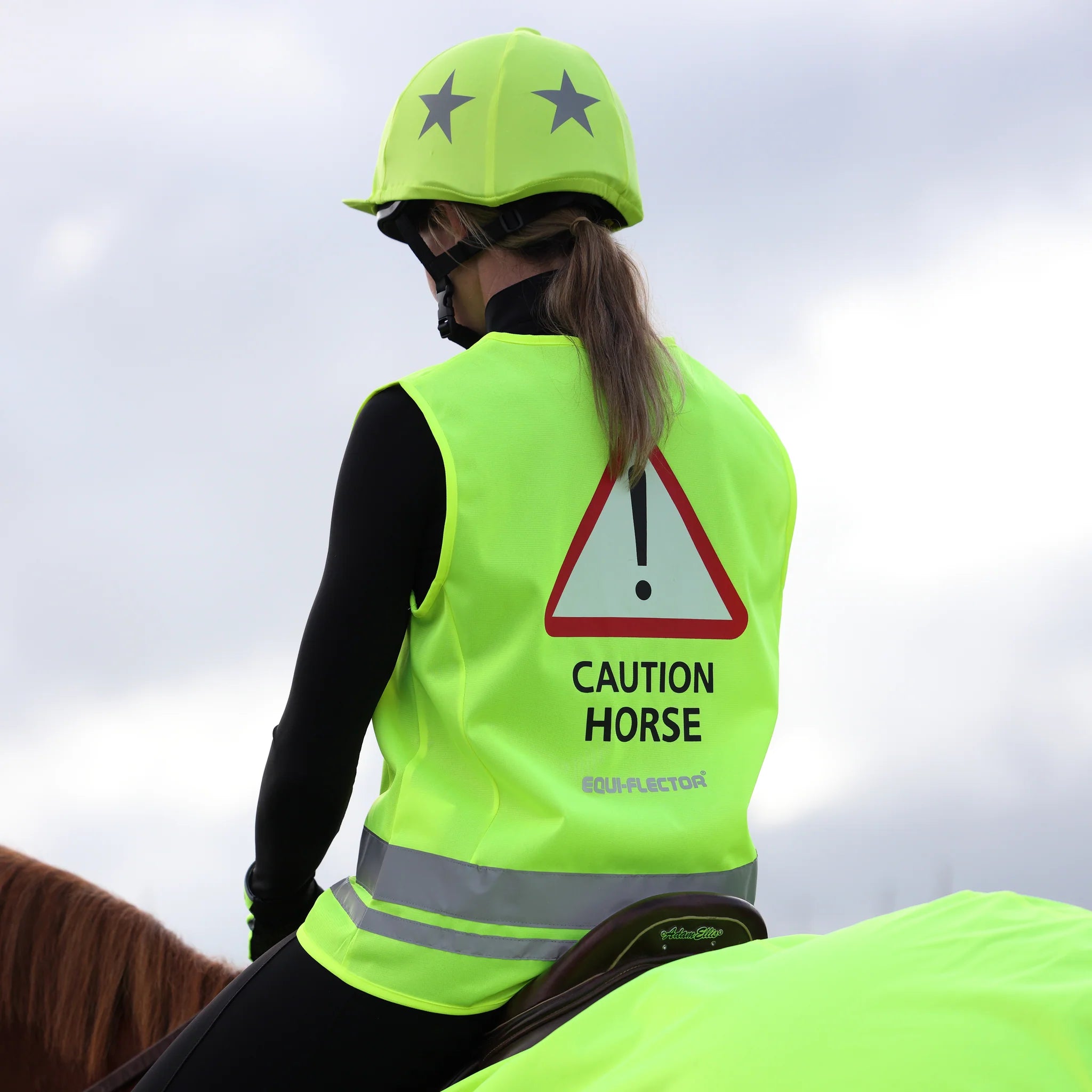 Shires EQUI-FLECTOR® Safety Vest - Child, Hi Viz Tabard Vest, Yellow or Orange.