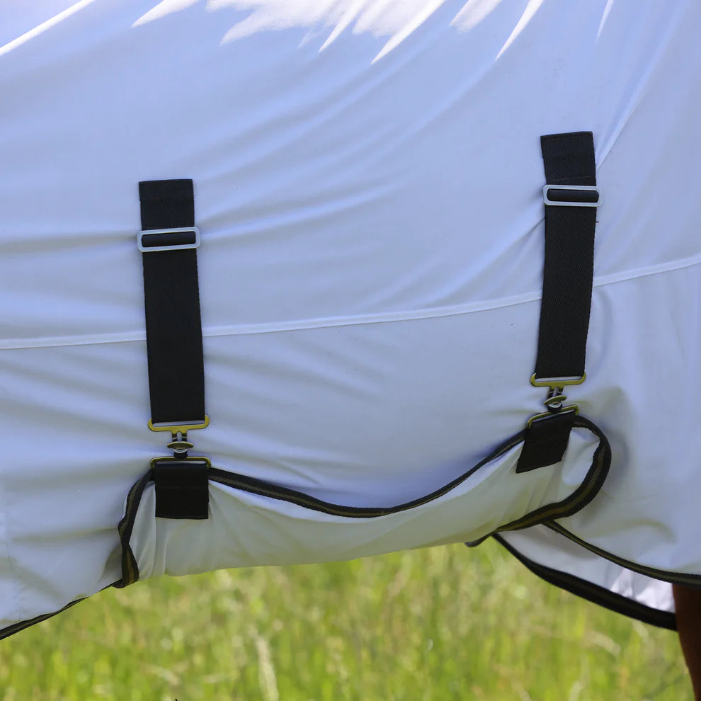 Shires Tempest Original Fly Rug & Neck Set. White, 5'6" - 7'3" UV Protection