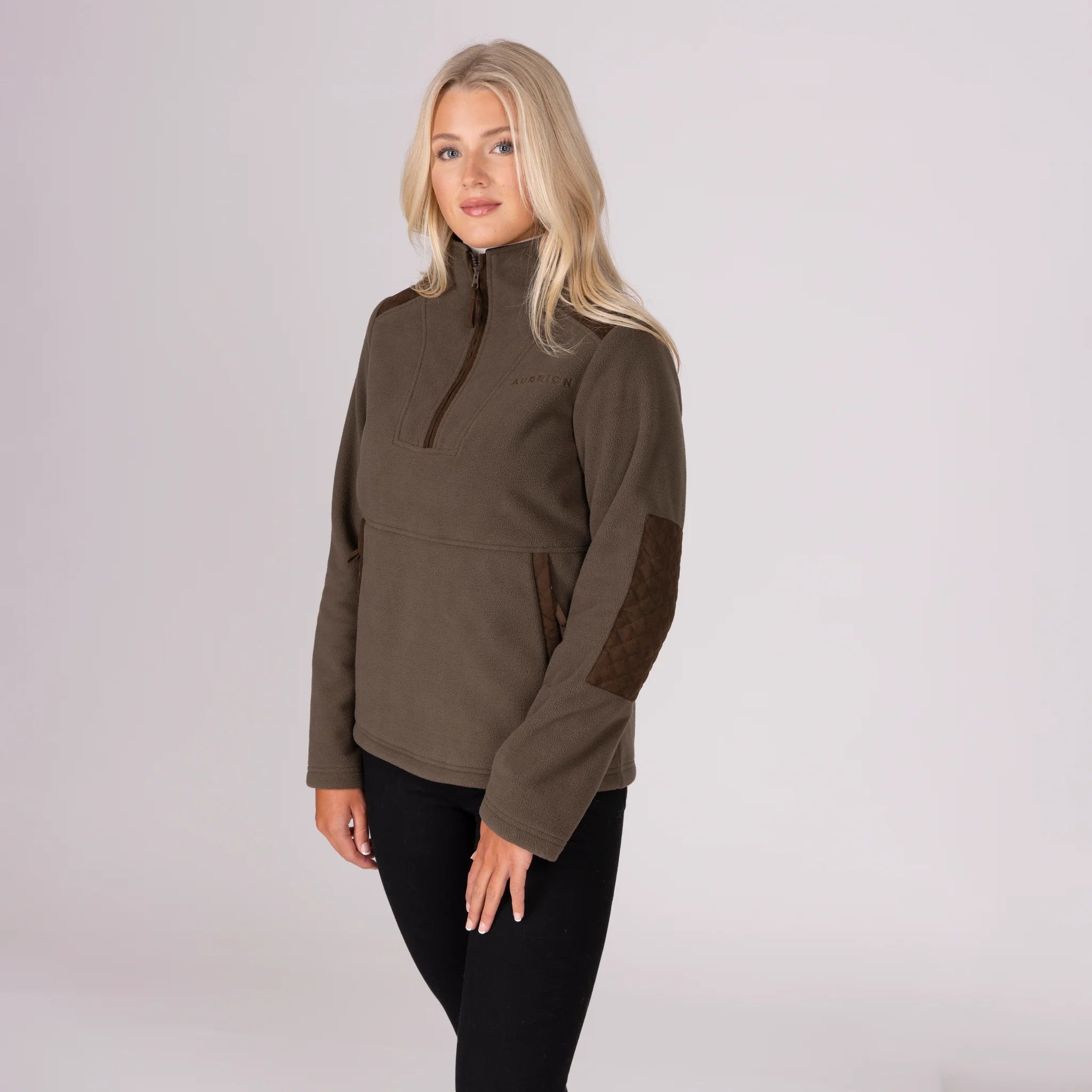 Shires Aubrion Heritage Quarter Zip Fleece Jacket - Unisex, Showerproof,