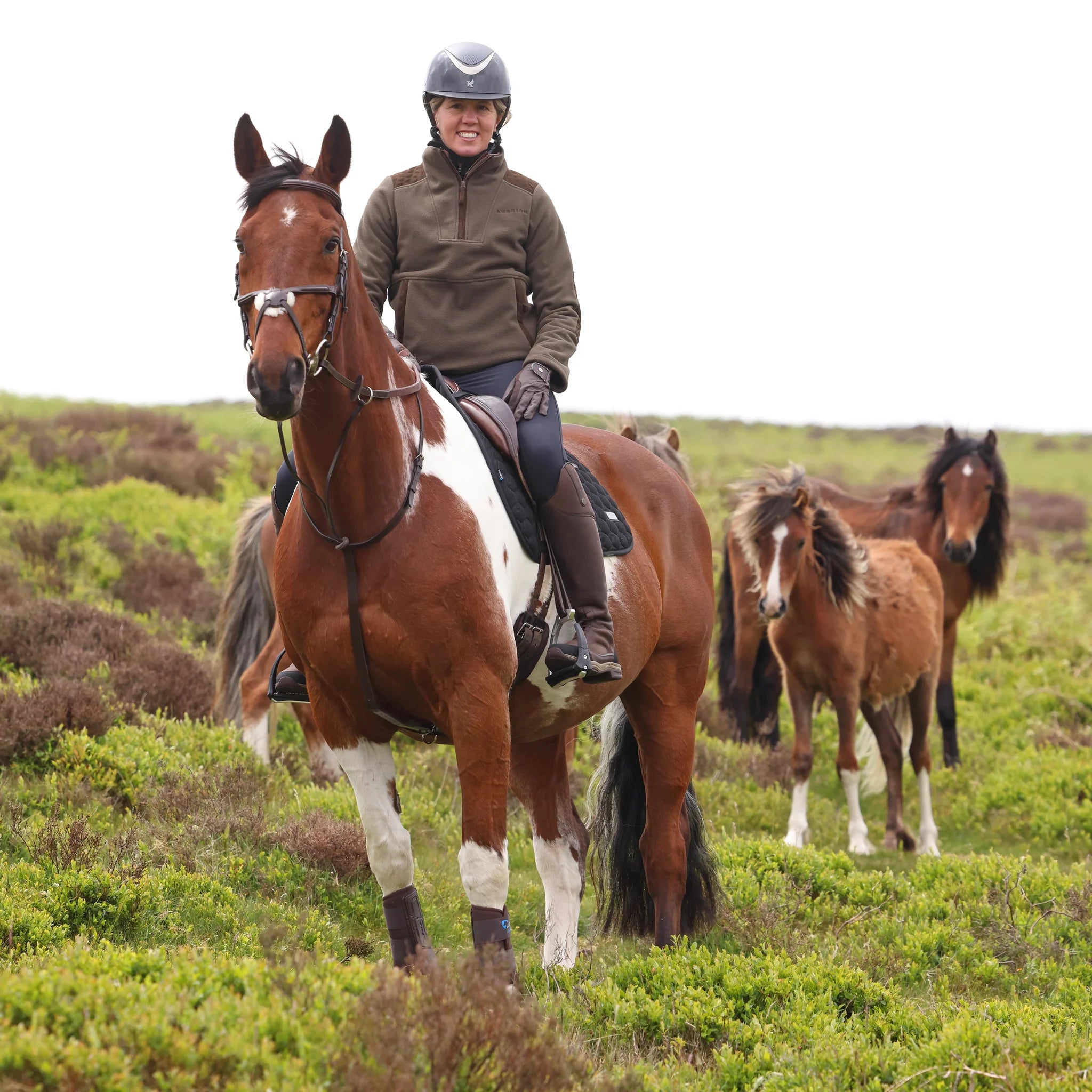 Shires Aubrion Heritage Quarter Zip Fleece Jacket - Unisex, Showerproof,