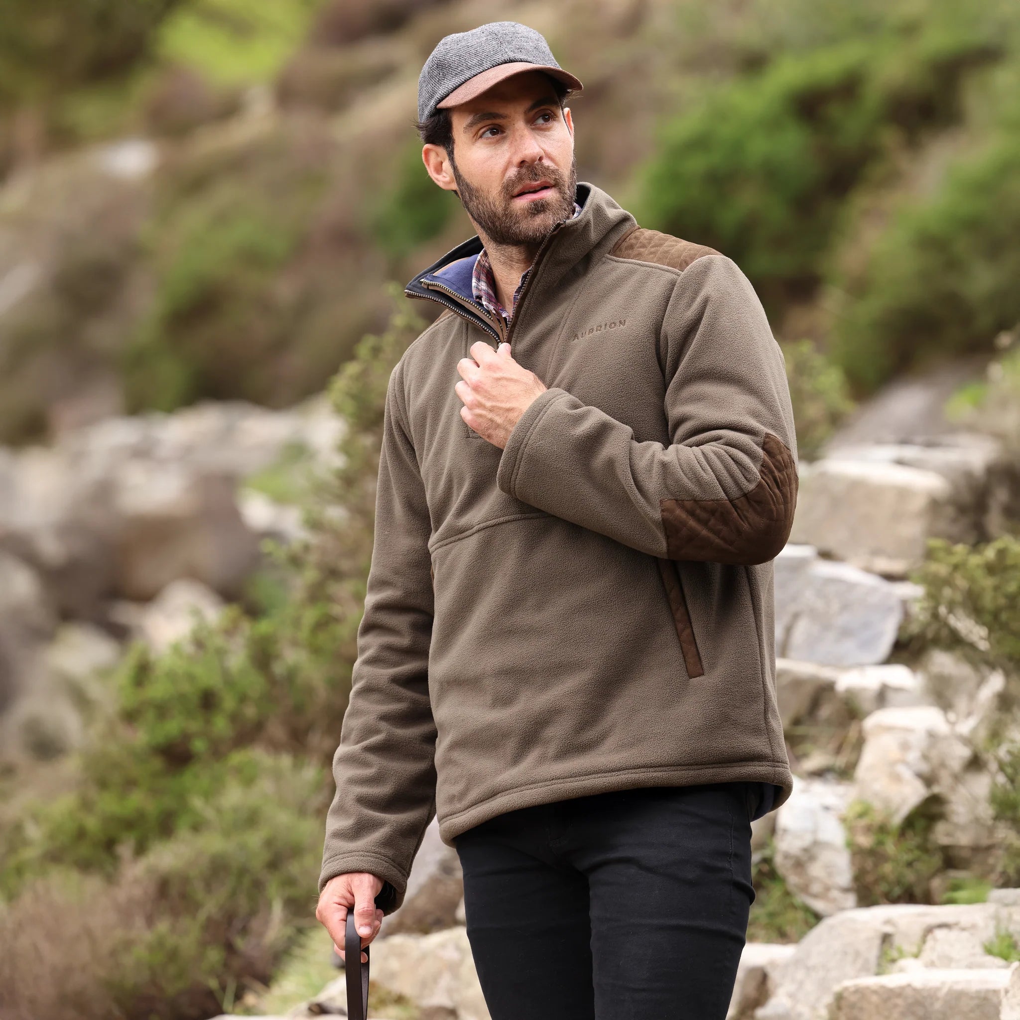 Shires Aubrion Heritage Quarter Zip Fleece Jacket - Unisex, Showerproof,