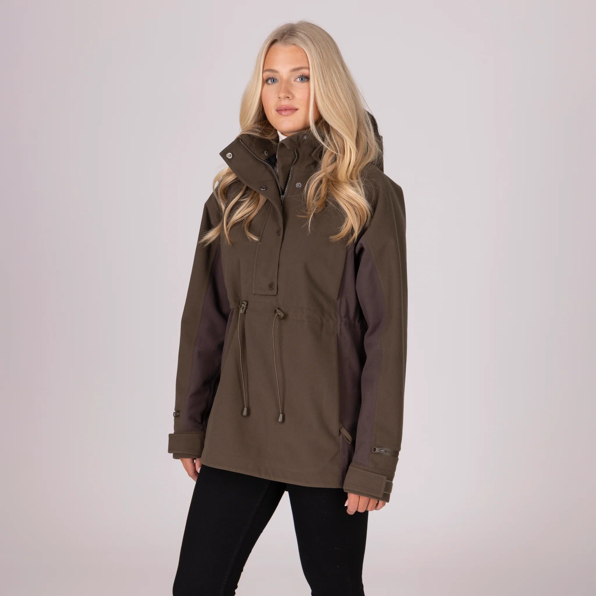Shires Aubrion Heritage  Quarter Zip Jacket - Unisex, Waterproof, Detach Hood