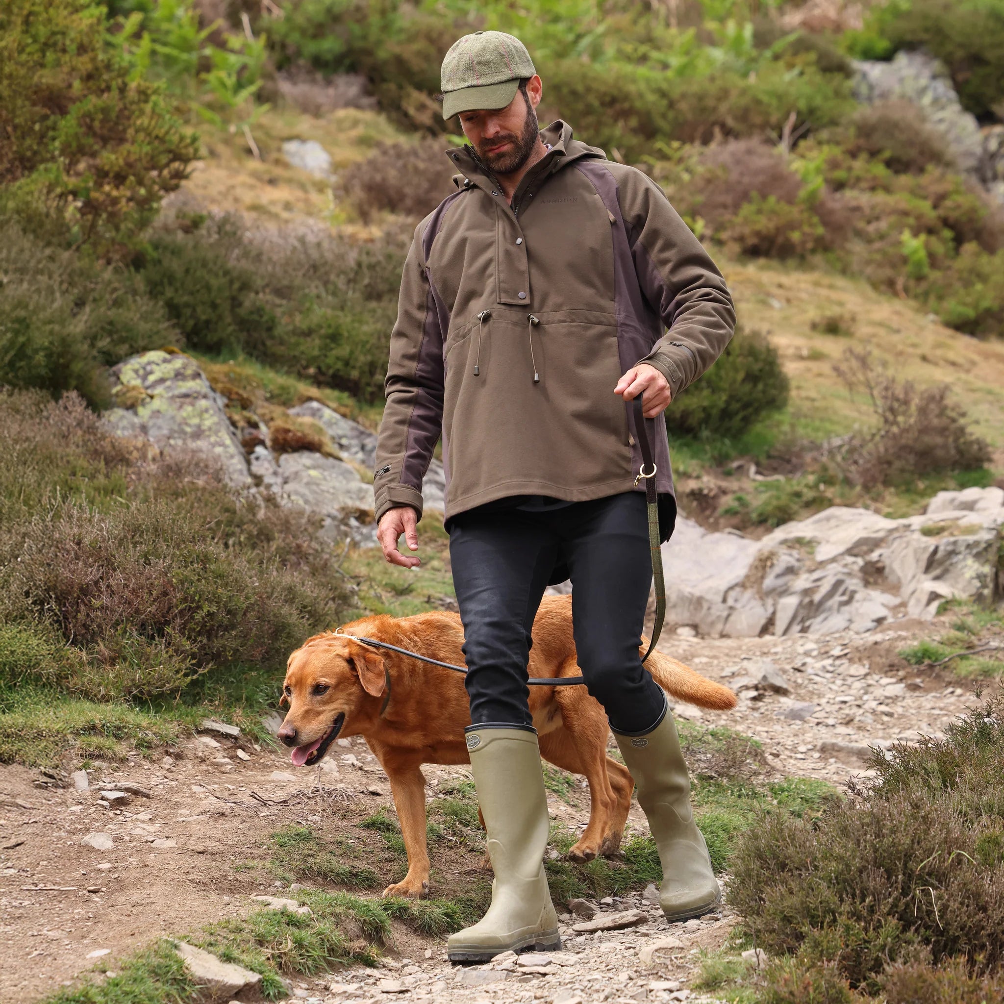 Shires Aubrion Heritage  Quarter Zip Jacket - Unisex, Waterproof, Detach Hood