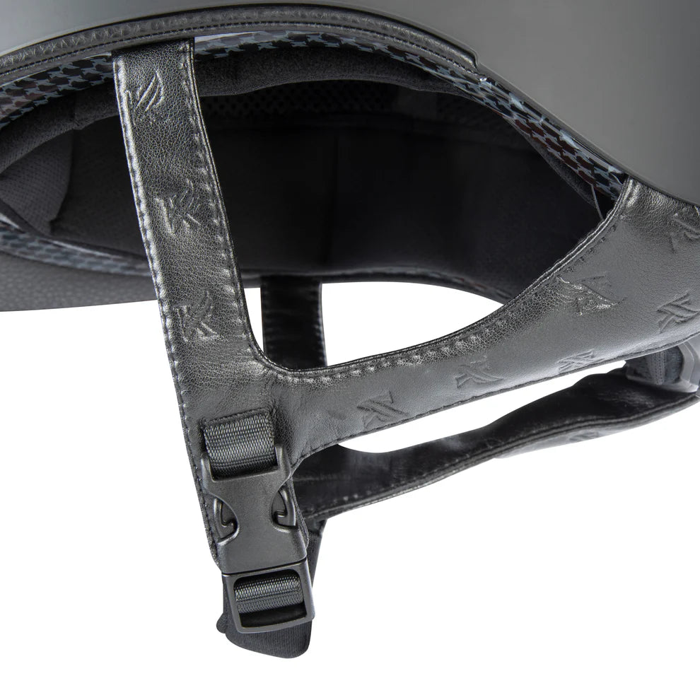 Shires Karben  Amity LTHR Horse Riding Hat, Black or Navy, Dial System, PAS015