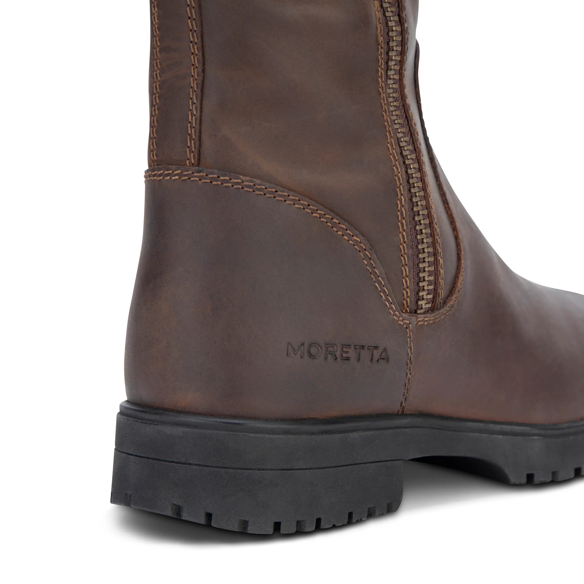 Shires Moretta Mirabella Country / Yard Boots, Waterproof, Zip Fastening, Brown