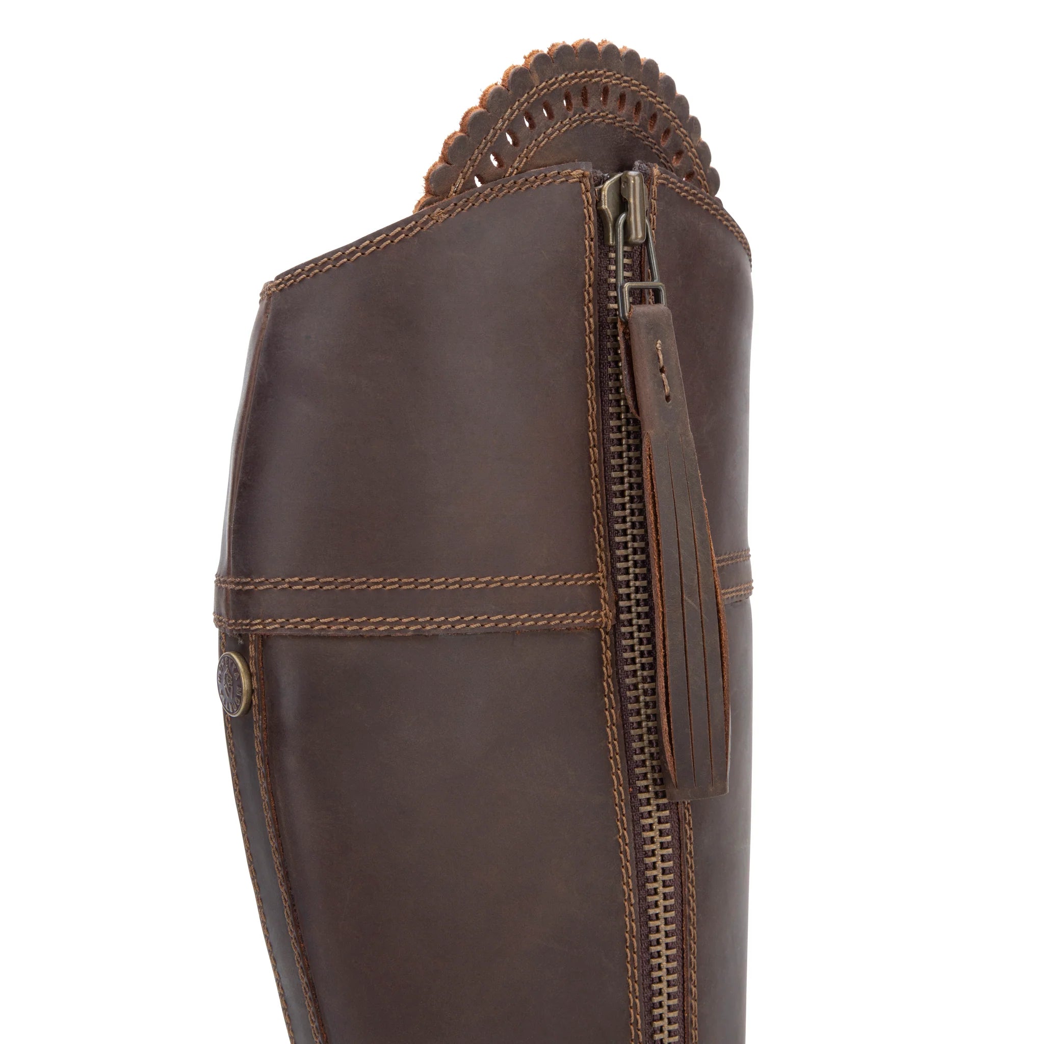 Shires Moretta Mirabella Country / Yard Boots, Waterproof, Zip Fastening, Brown