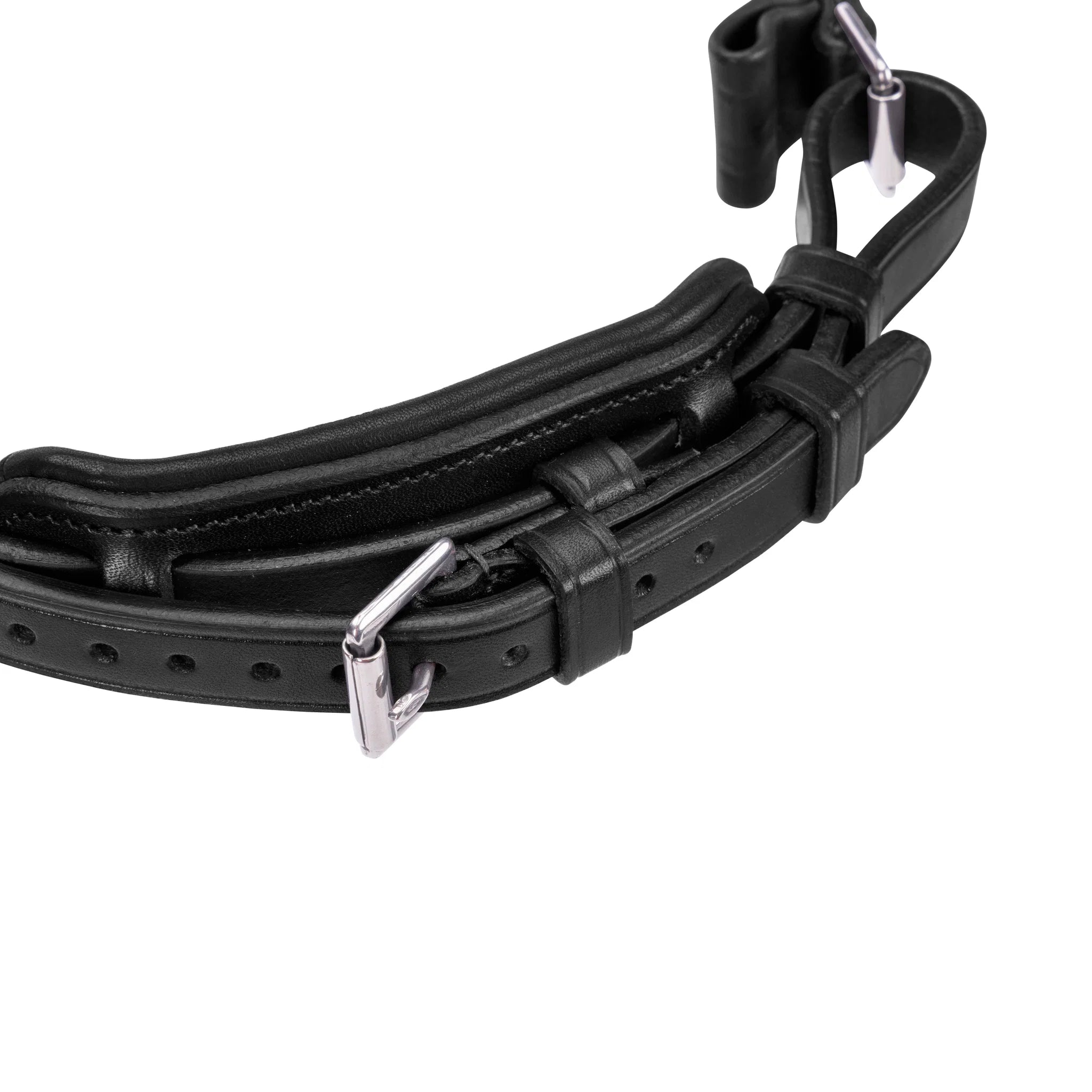 Shires Velociti LUSSO Elite Padded Cavesson Noseband, Black, Havana, 4 Sizes