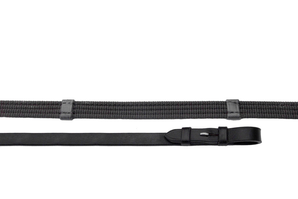 Heritage English Leather Continental Reins Black Havana Brown