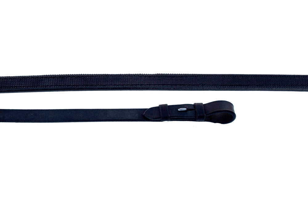 Heritage English Leather Inside Grip Reins Black Havana Full Size