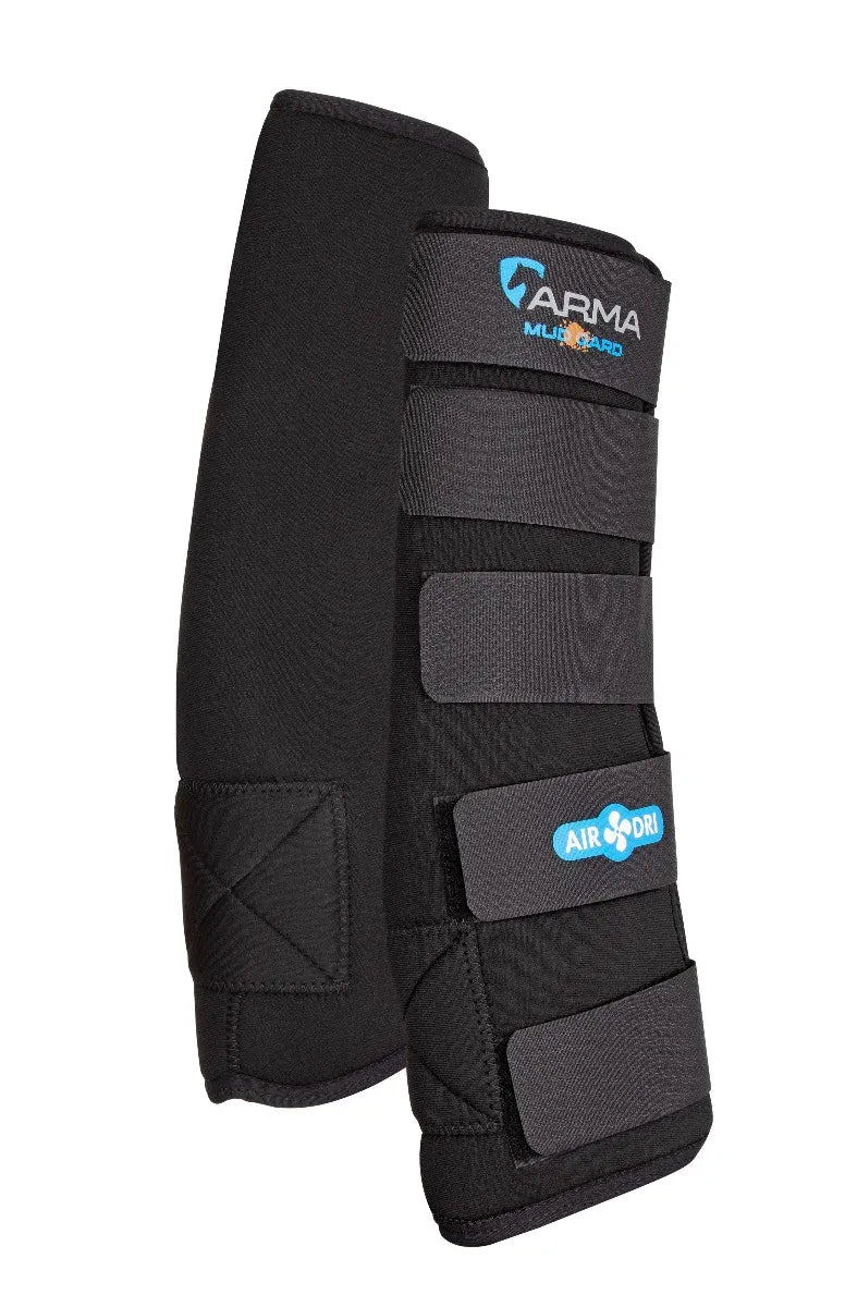 Shires Arma Mud Socks, Neoprene Horse Turnout boots in Black