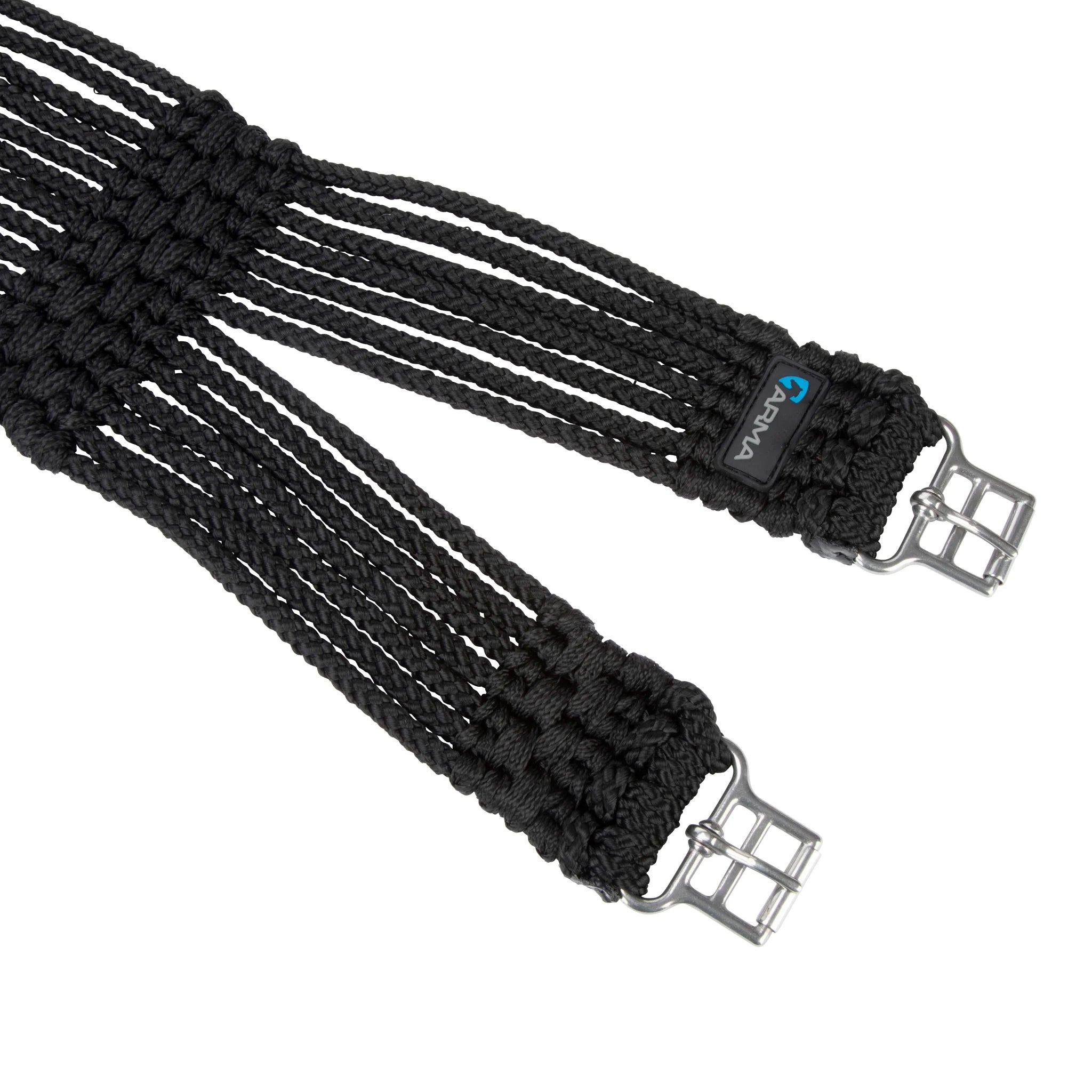 Shires ARMA Braided Girth, Black / Brown, 38" - 54"