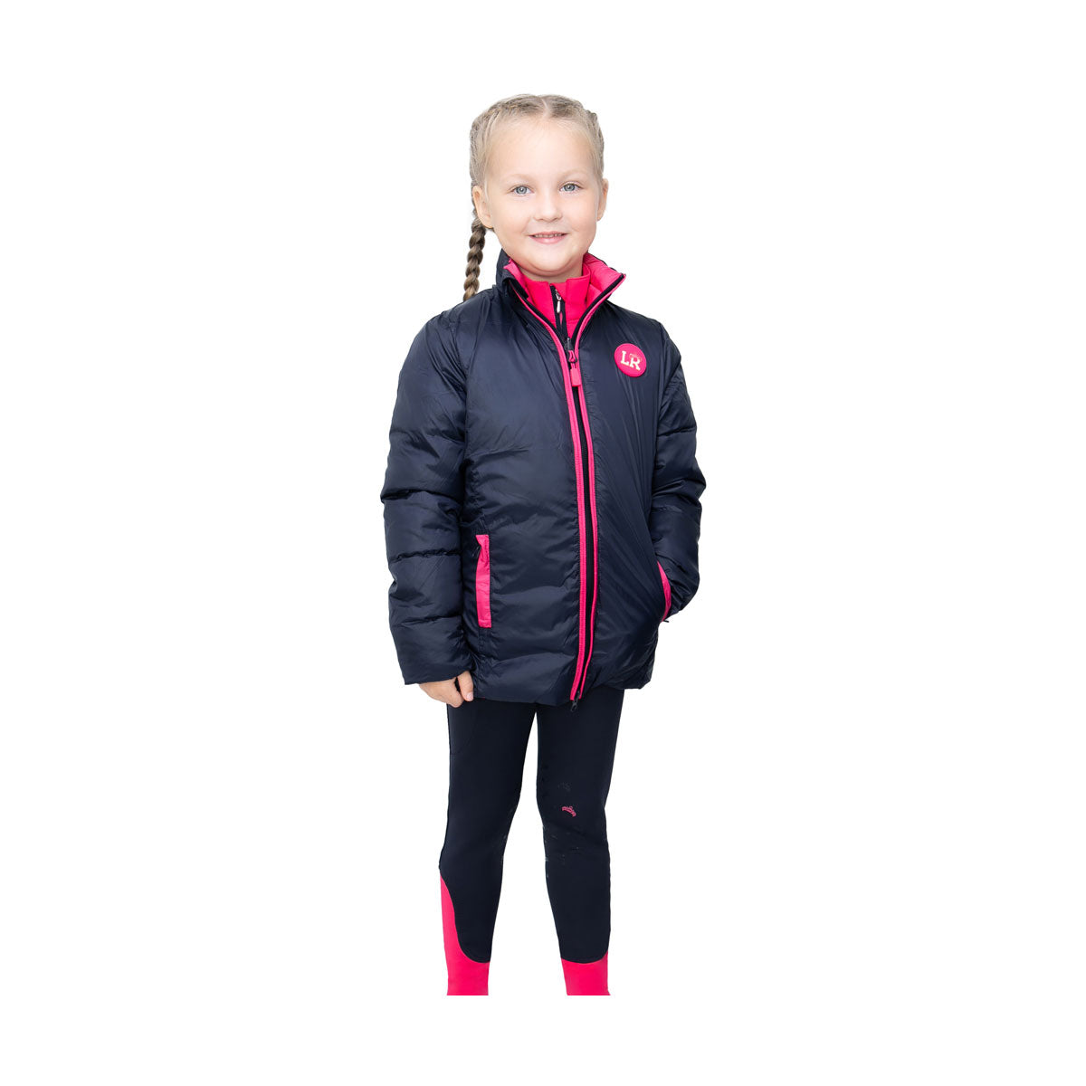 HY Analise Reversible Padded Jacket by Little Rider Reversible Faux Down Filling