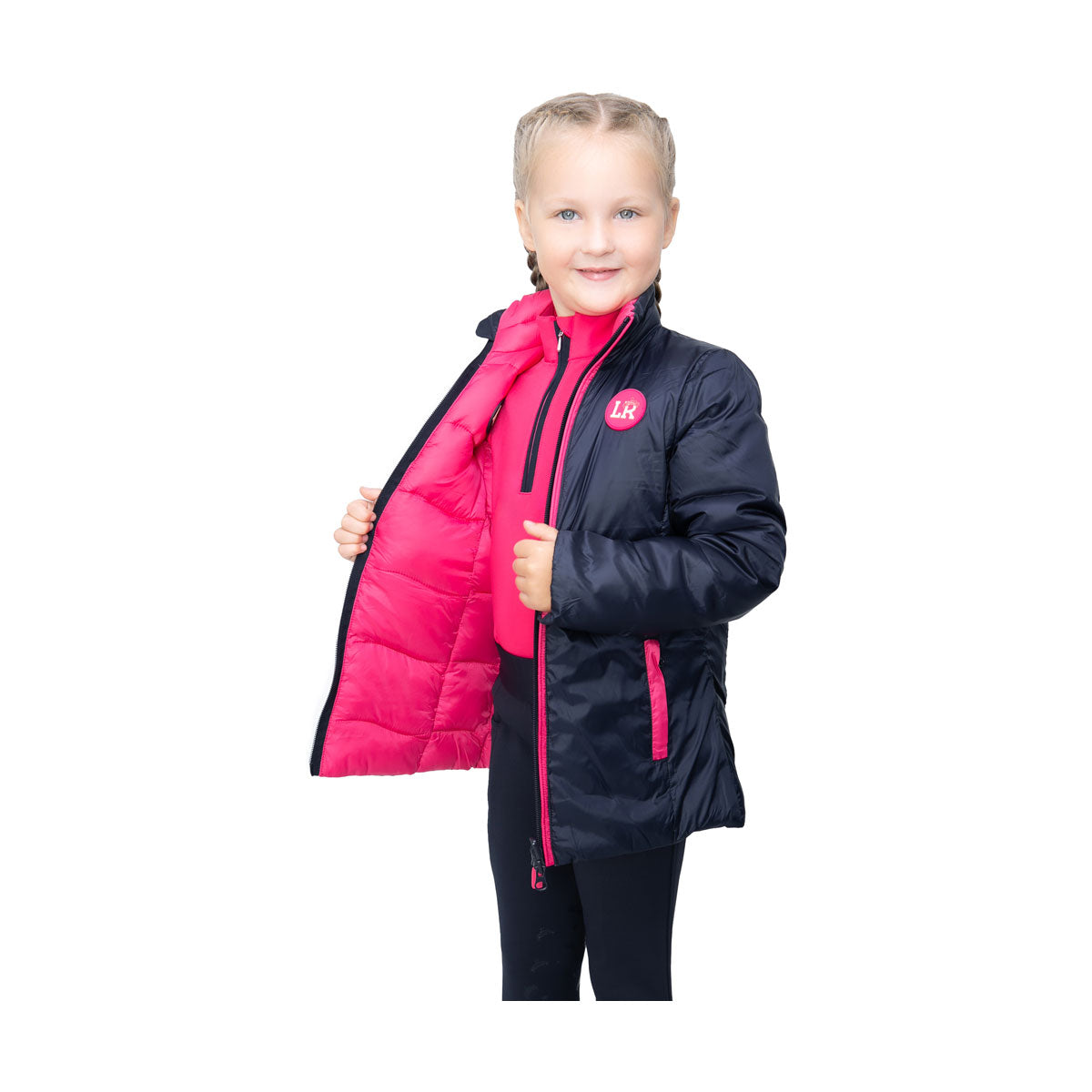 HY Analise Reversible Padded Jacket by Little Rider Reversible Faux Down Filling