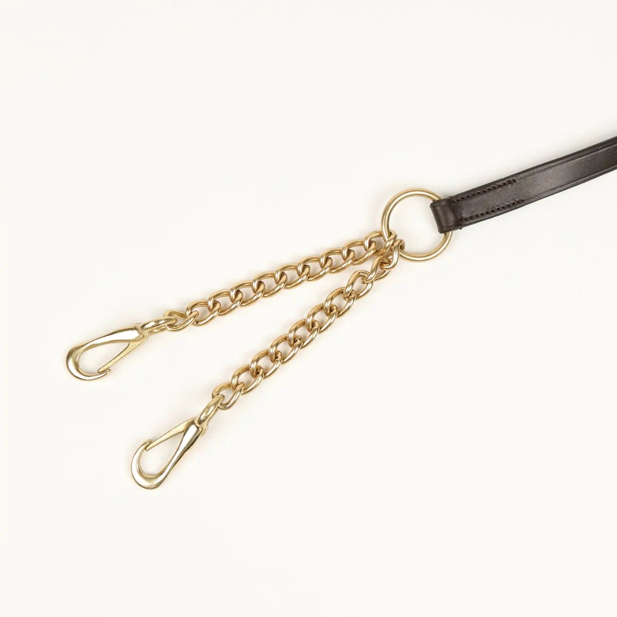 Shires Velociti Gara Leather Lead Rein, Large Newmarket Chain