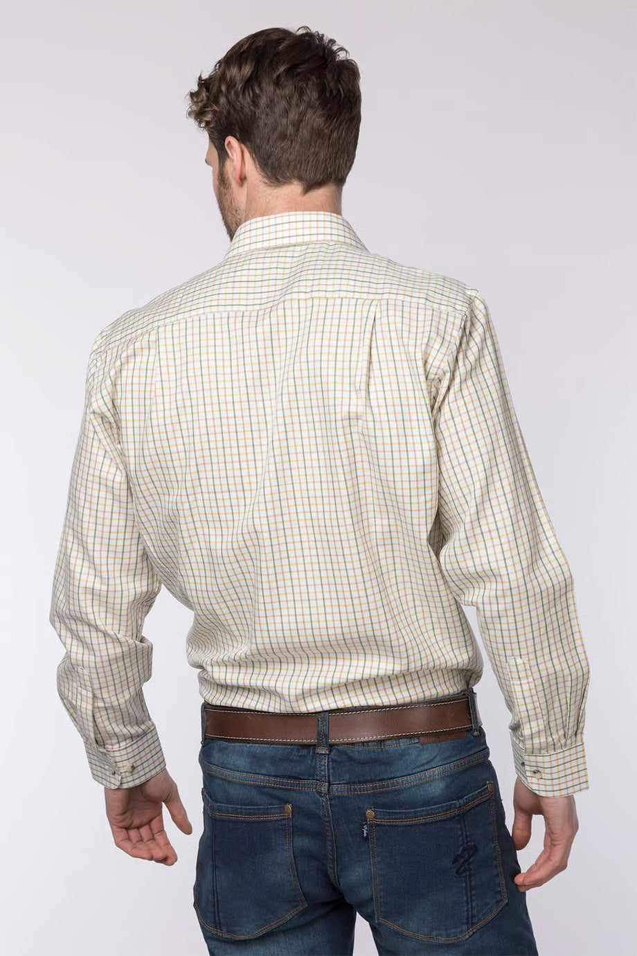 Rydale Men's Tattersall Long Sleeved Shirt, XS-4XL