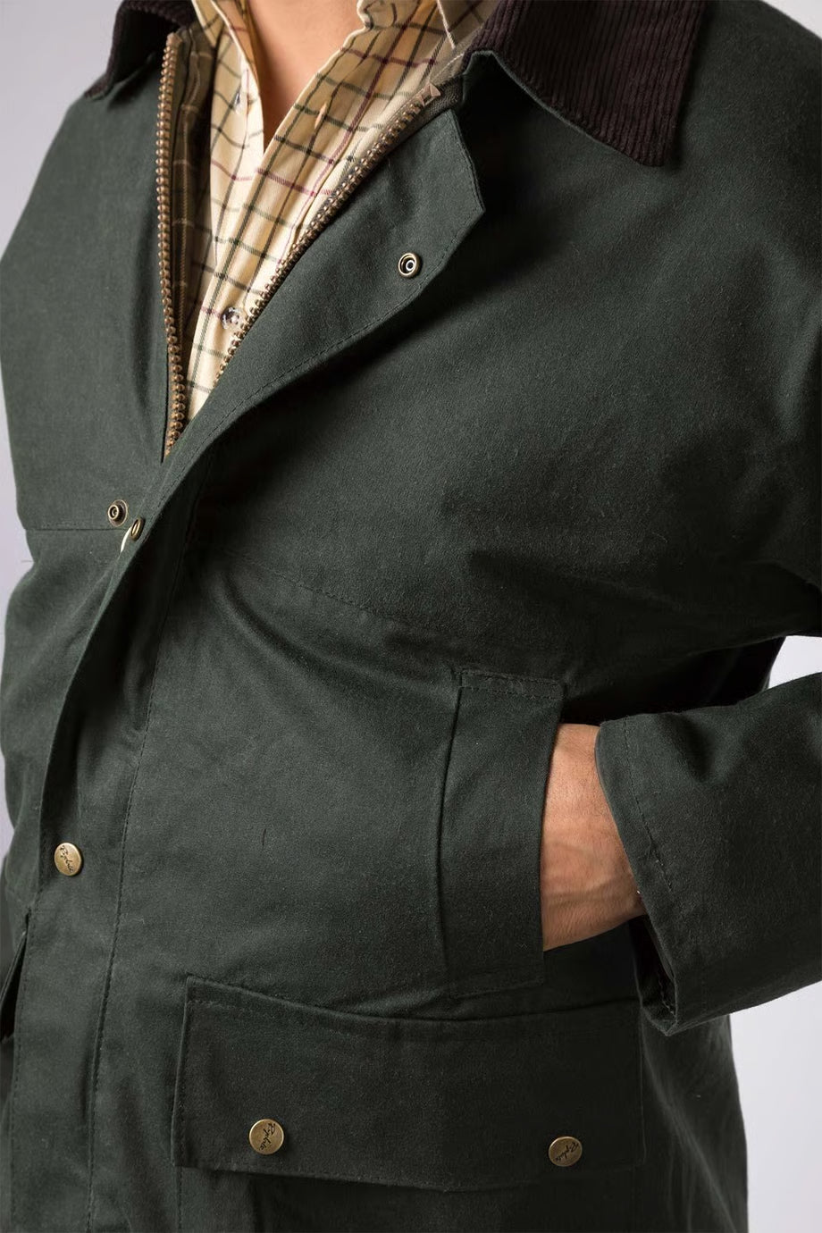 Rydale Men's Waxed Jacket - Thirsk, Olive , Sizes XS - XXXXL