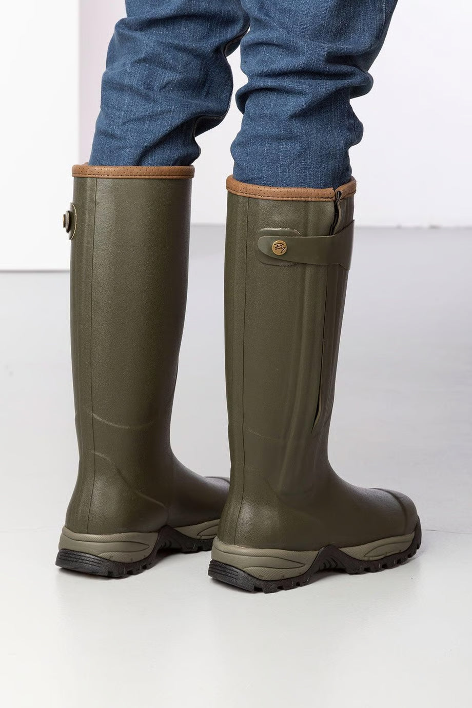 Rydale Men's Neoprene Lined Zipped Wellington Boots - Gransmoor Sizes UK 4-12