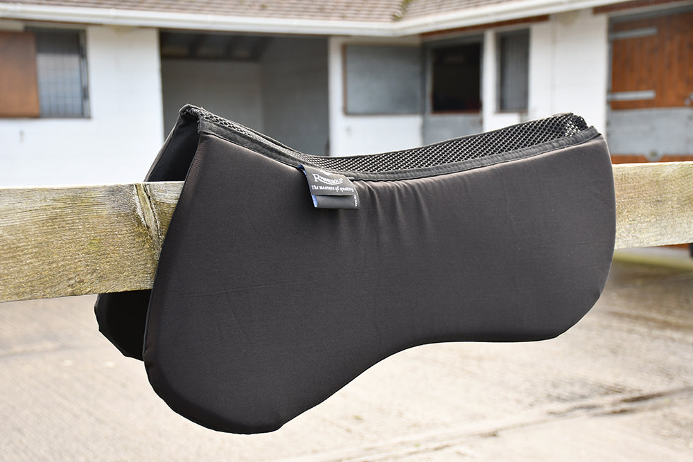 Rhinegold Memory Foam Half Pad With Ventilated 3D Mesh Spine, Pony,Cob,Full