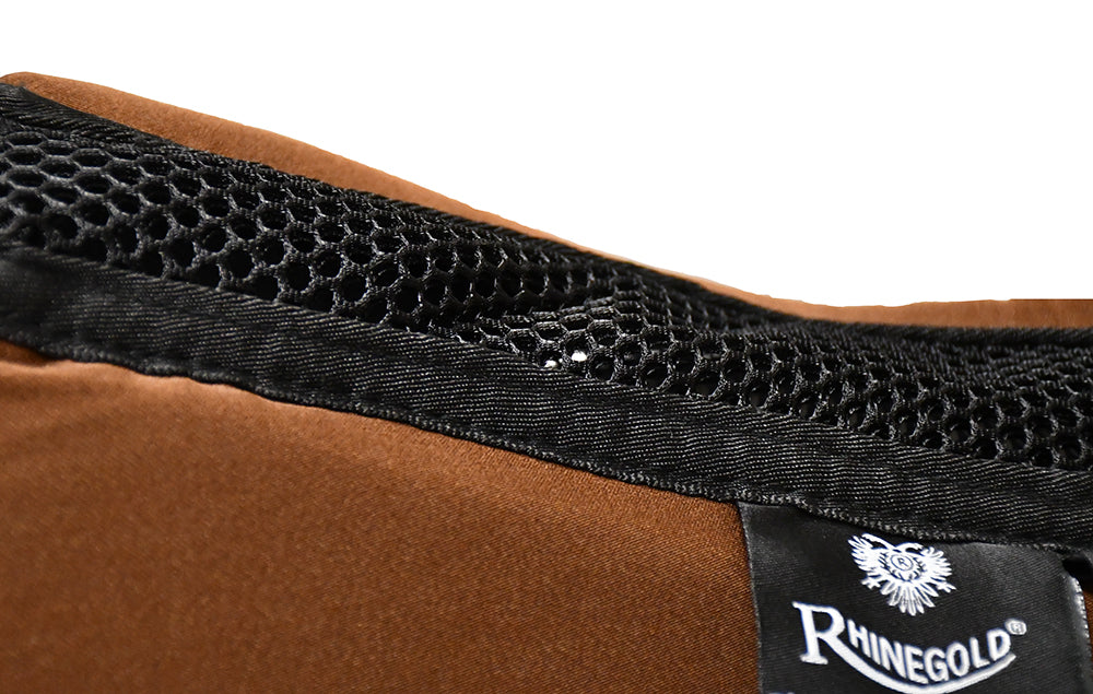 Rhinegold Memory Foam Half Pad With Ventilated 3D Mesh Spine, Pony,Cob,Full